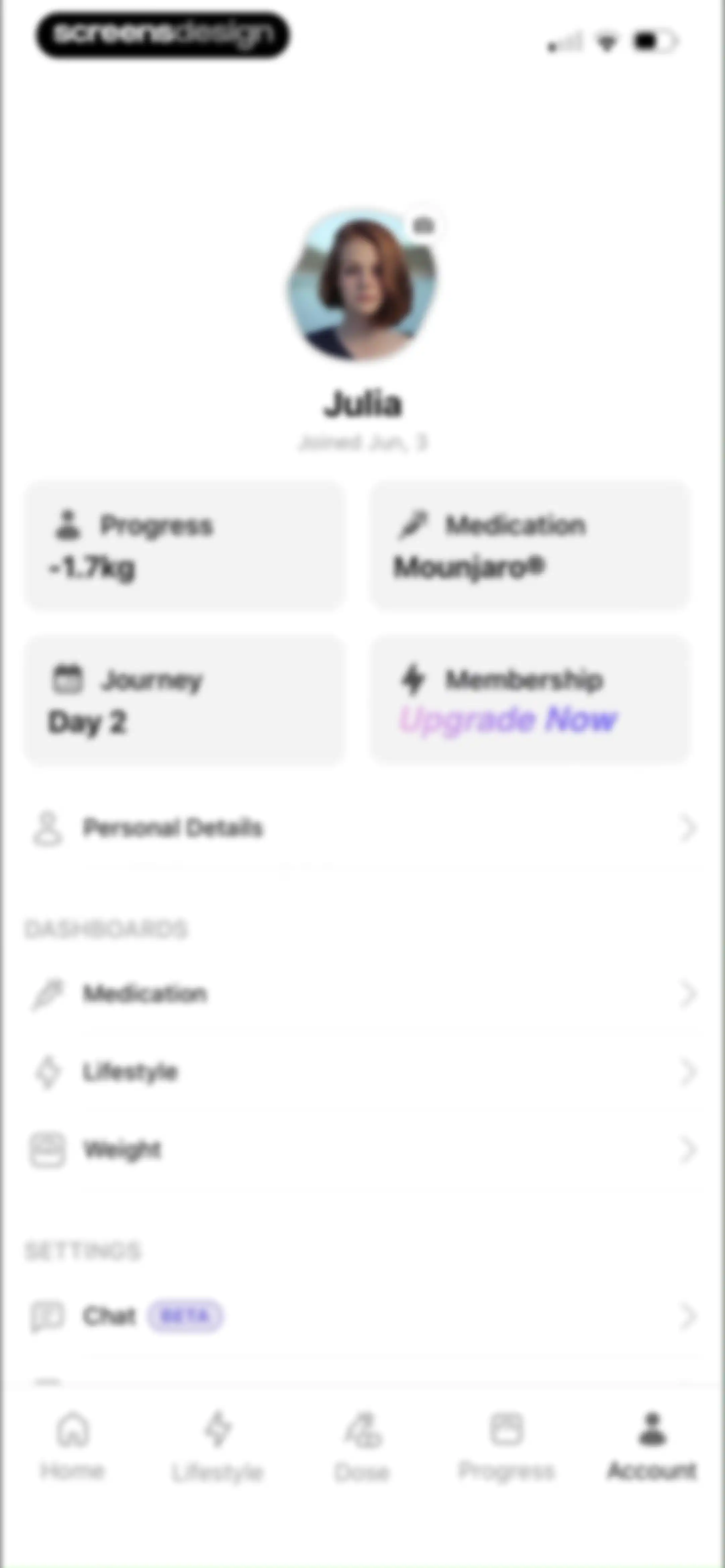 MeAgain: GLP-1 Tracker App screen 160
