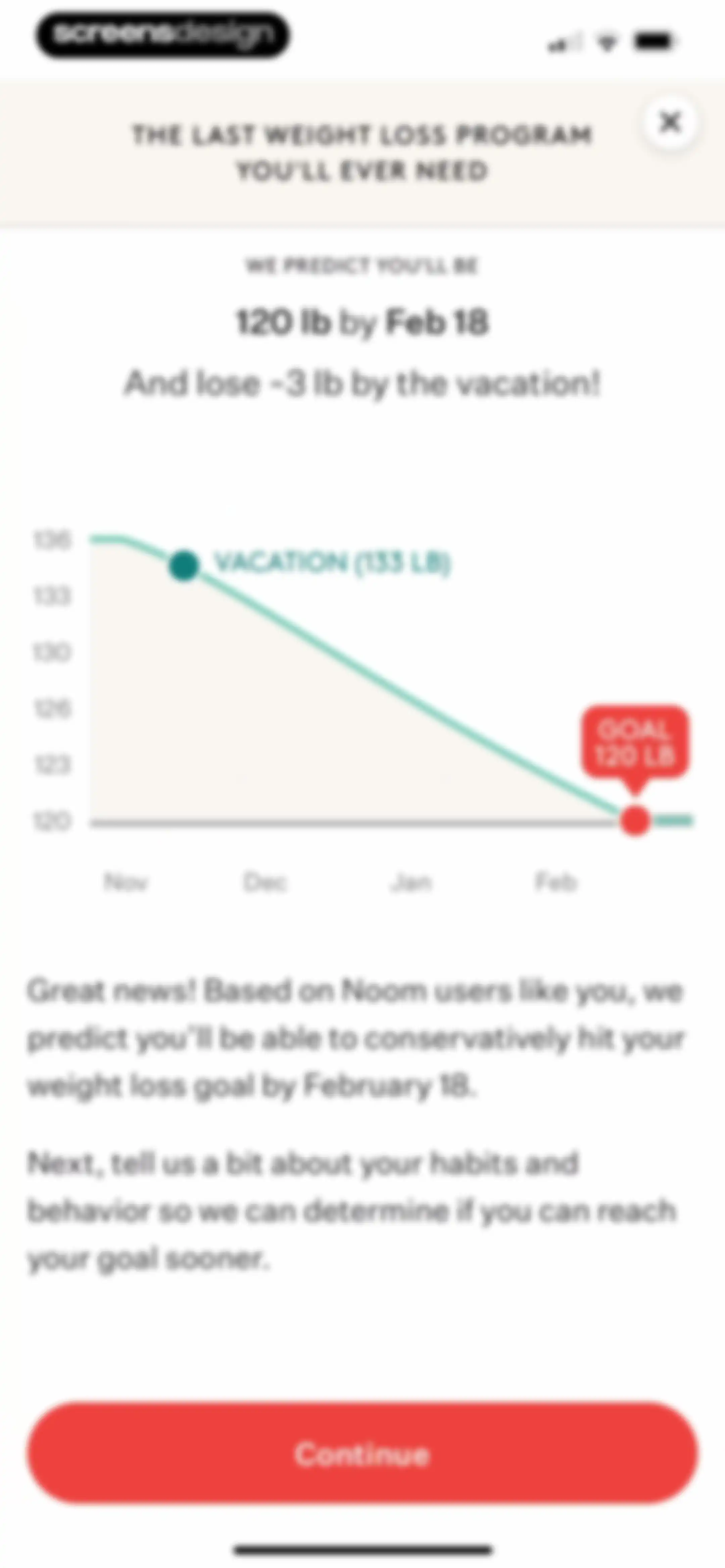 Noom Weight Loss, Food Tracker screen 37