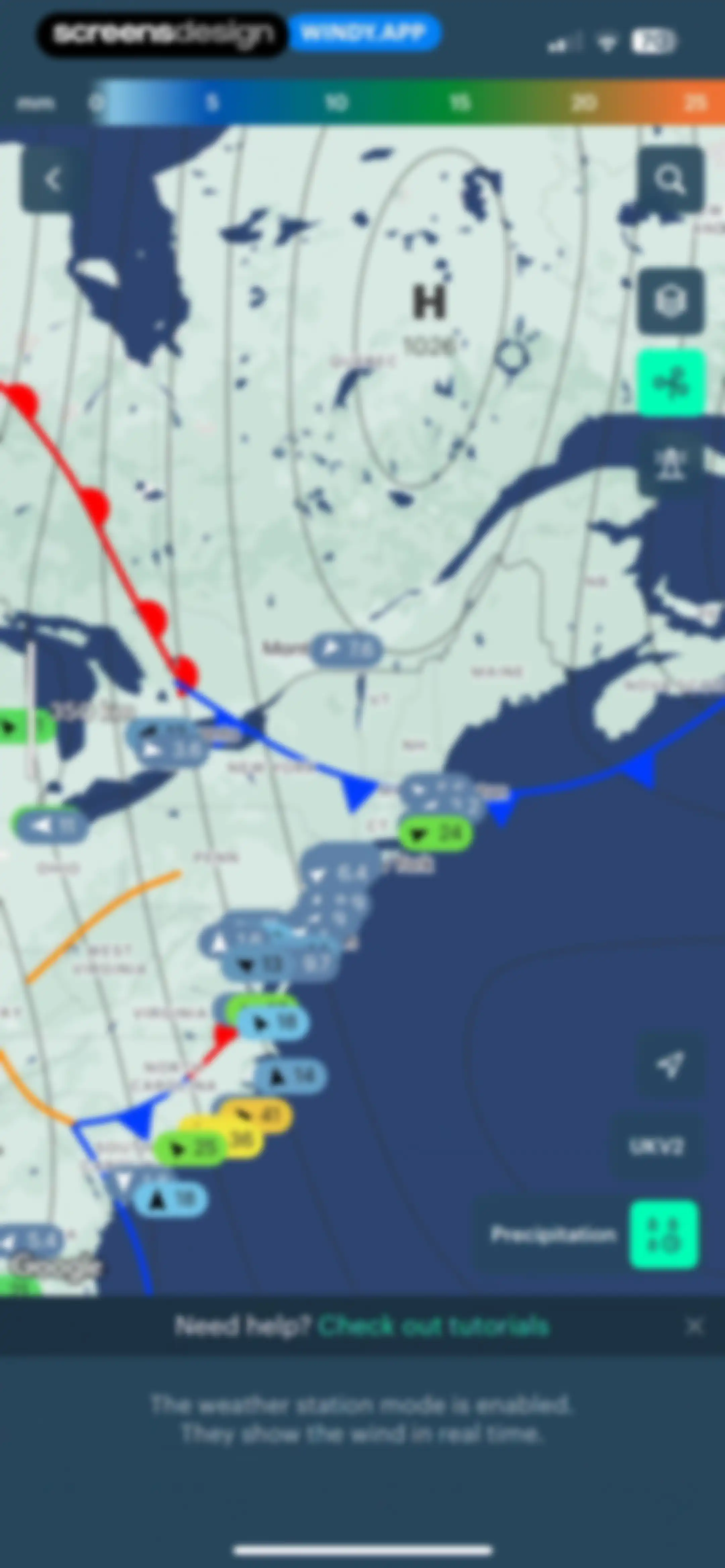 Windy.app — Wind, Tides, Radar screen 93