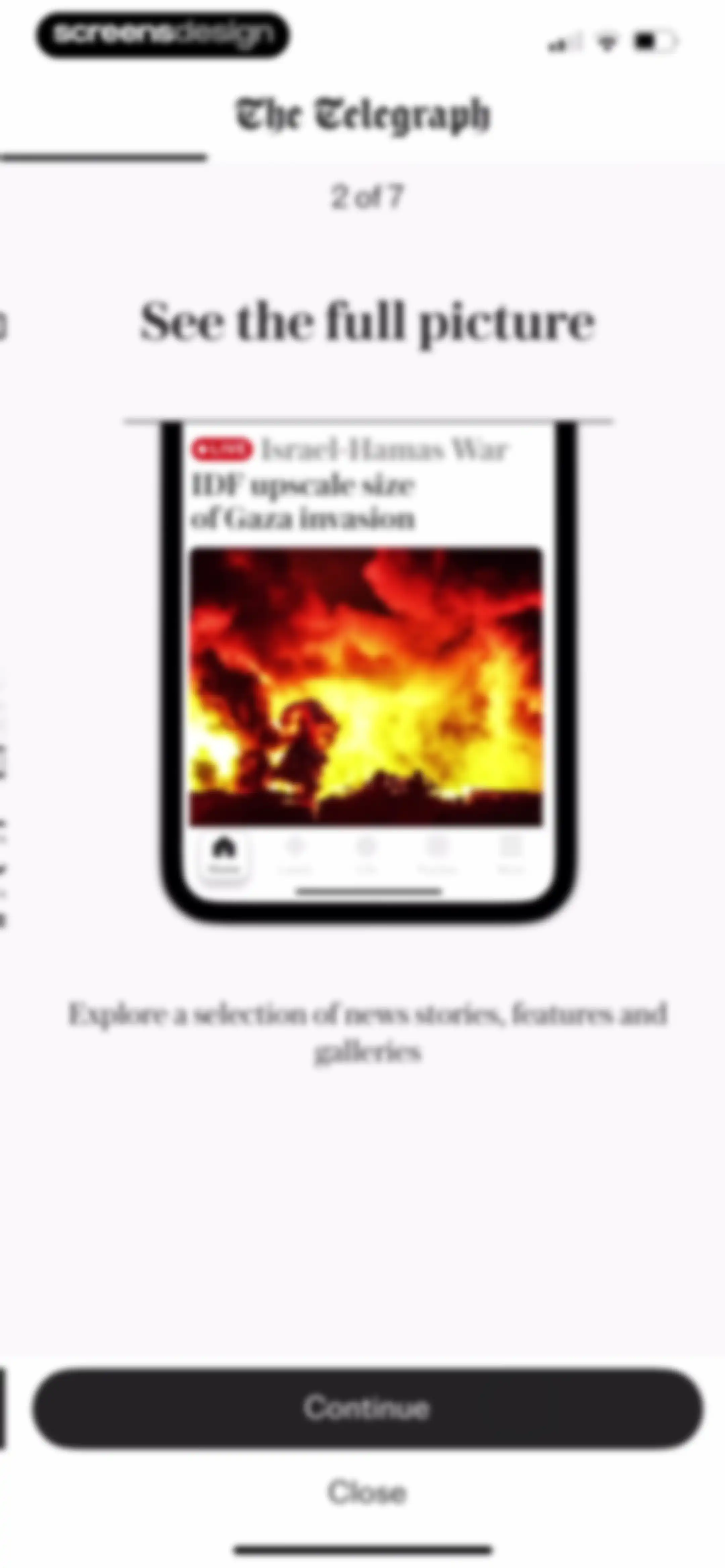 The Telegraph: UK & World News screen 8