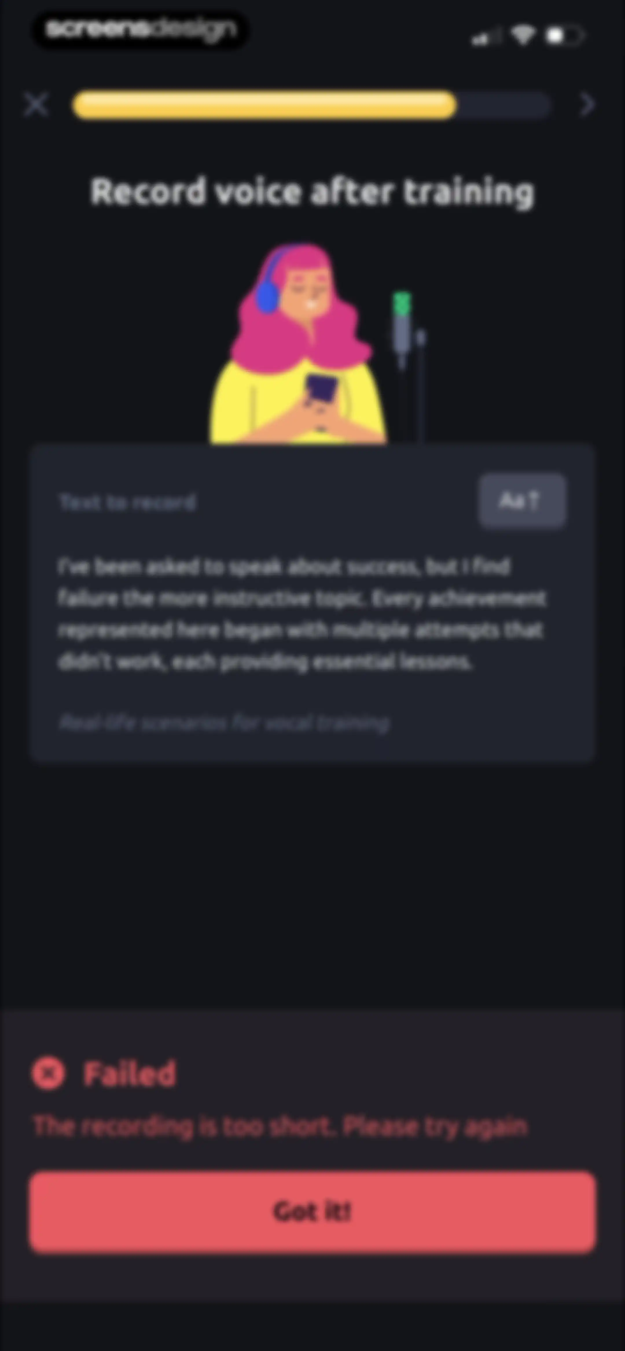 Vocal Image: AI Speaking Coach screen 113