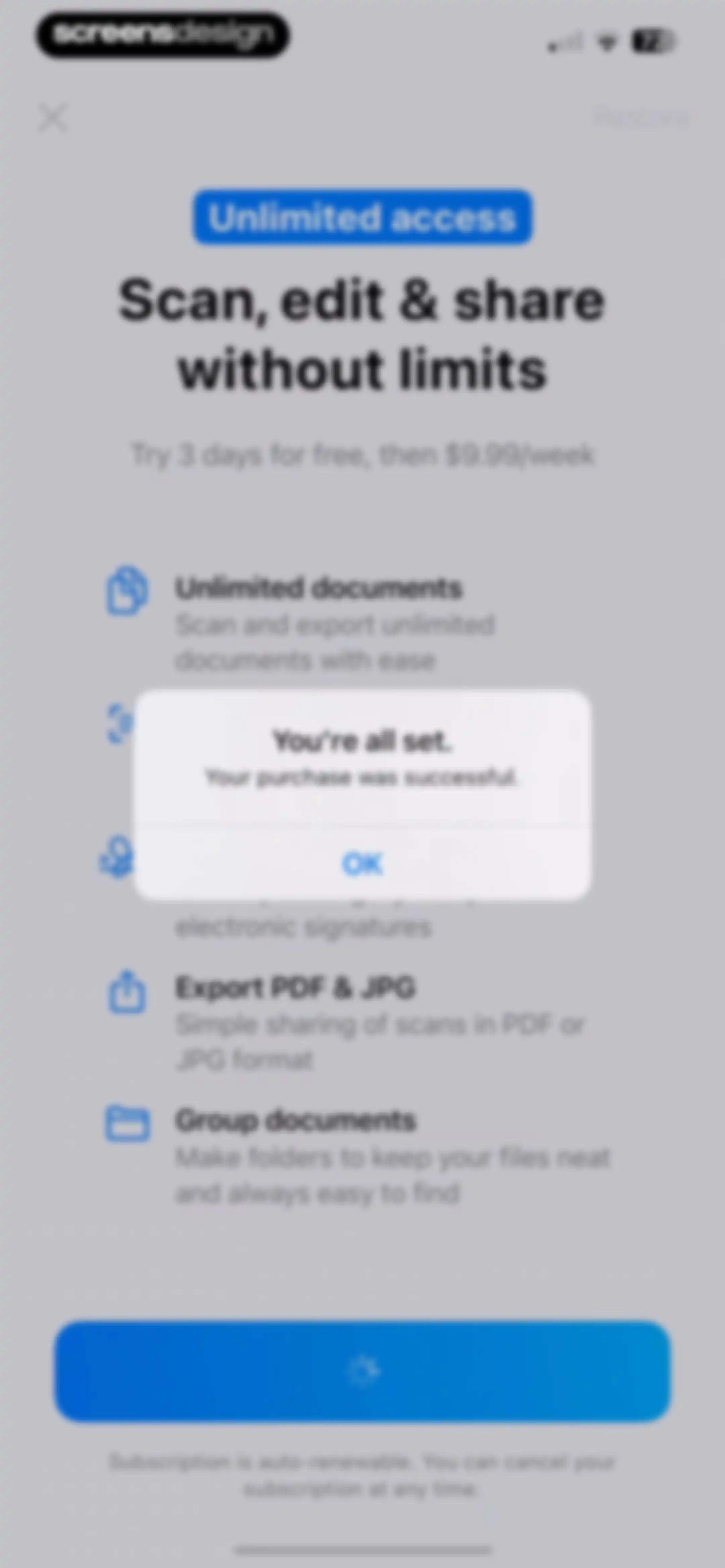 Scanner App. JPG, Photo to PDF screen 9