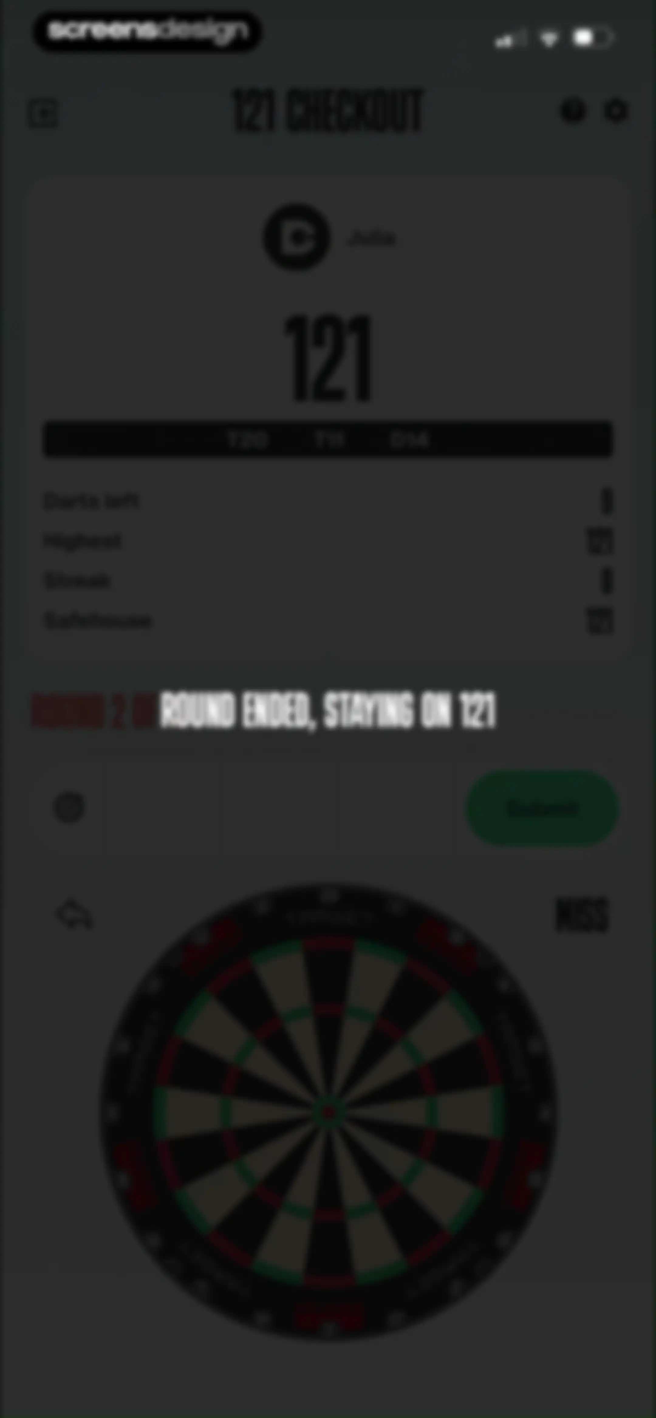 DartCounter screen 60