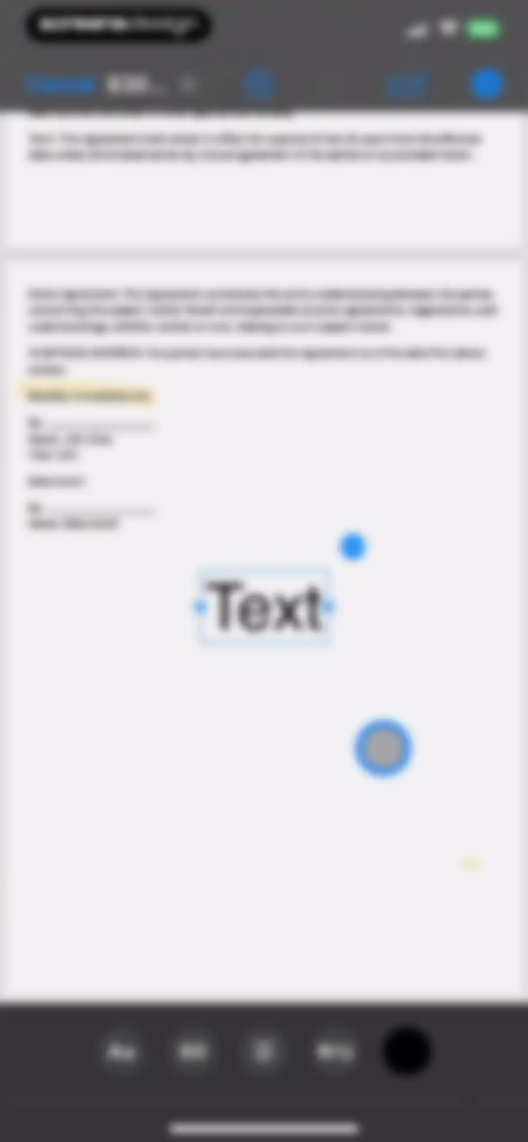 FAX from iPhone - Send Doc screen 11