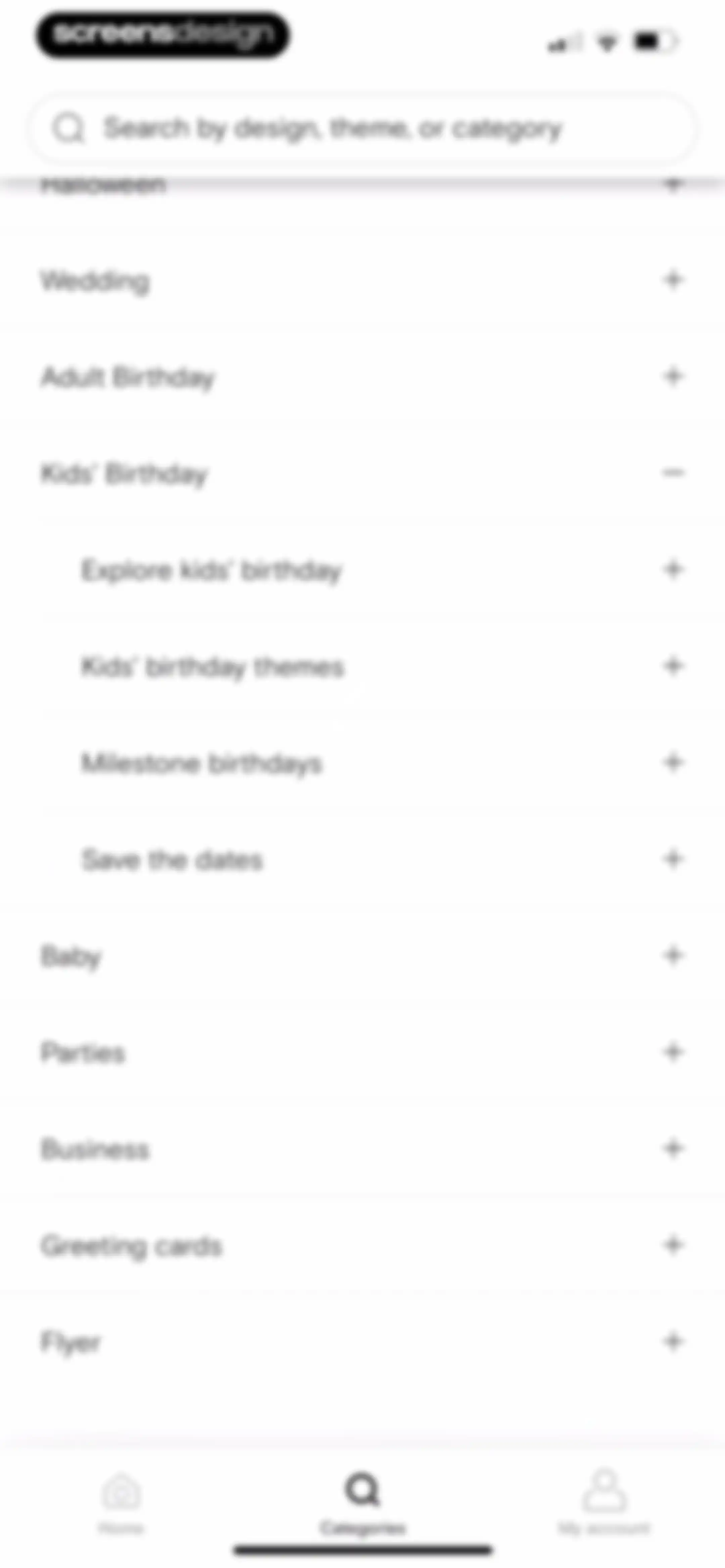 Paperless Post: Invitations screen 109