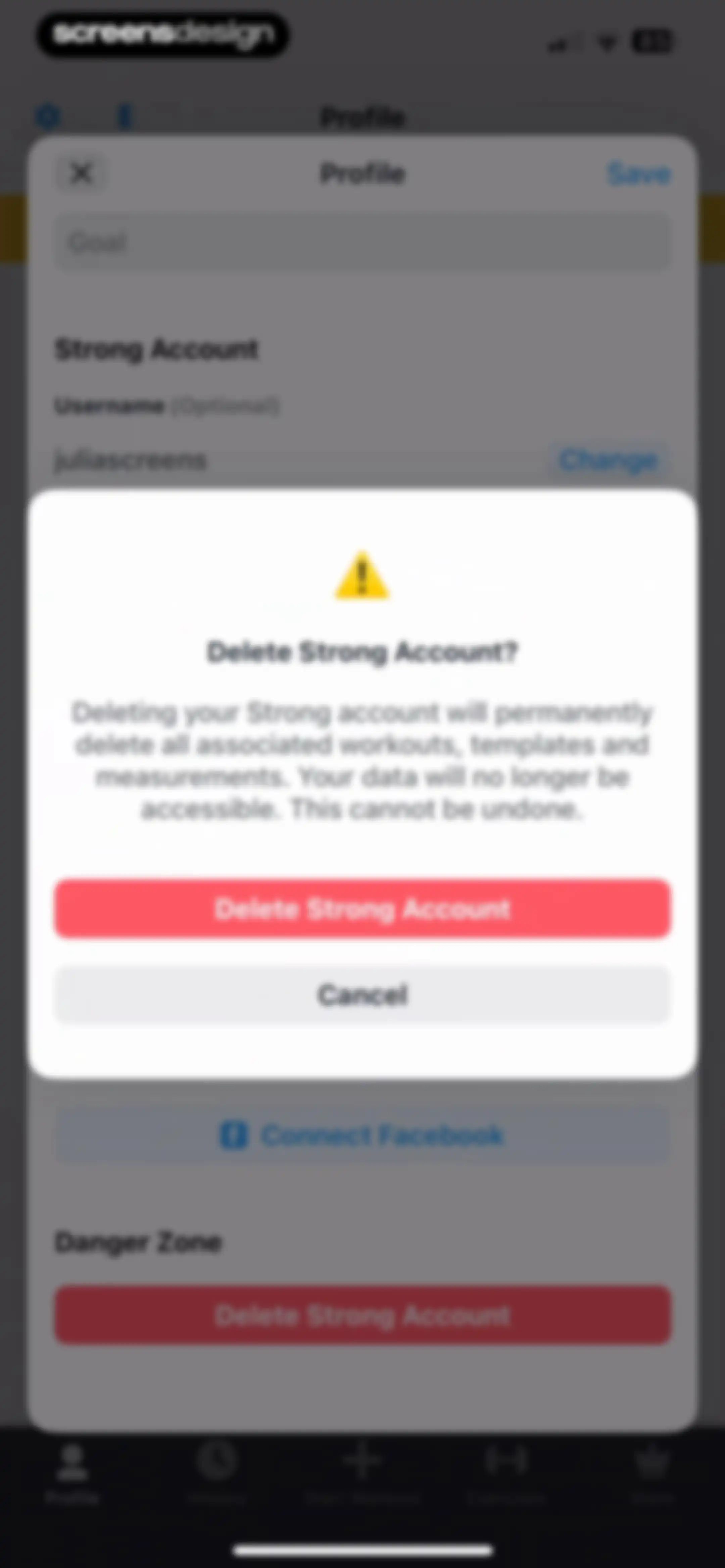 Strong Workout Tracker Gym Log screen 112
