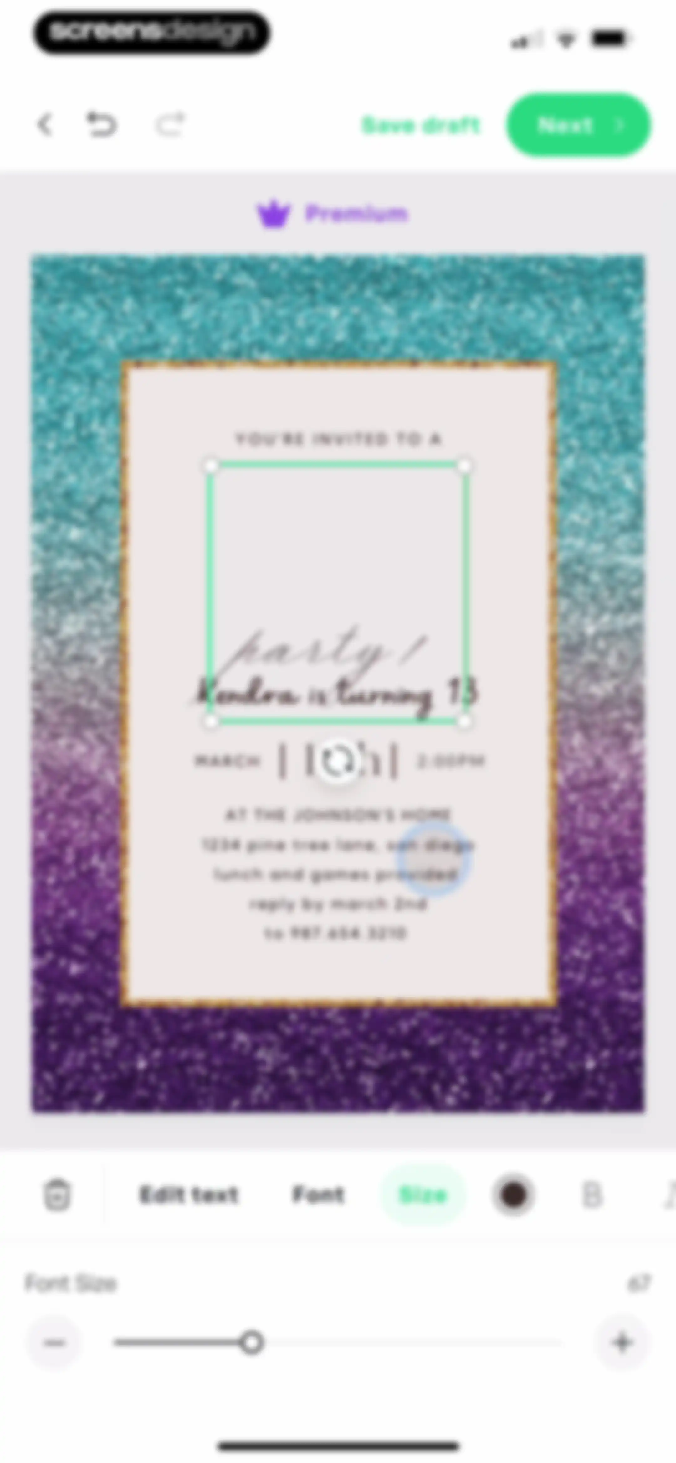 Invitation Maker: Cards & RSVP screen 19