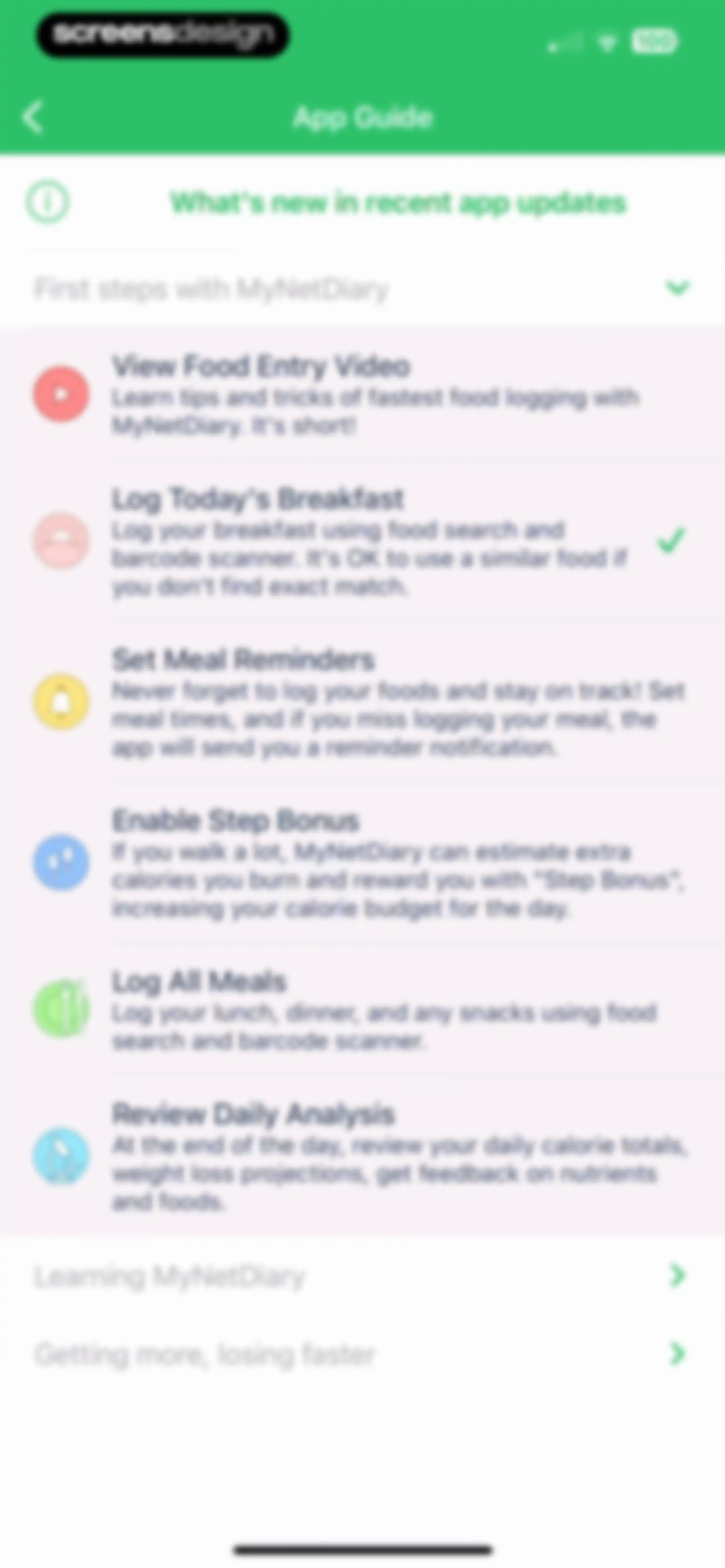 Calorie Counter - MyNetDiary screen 182