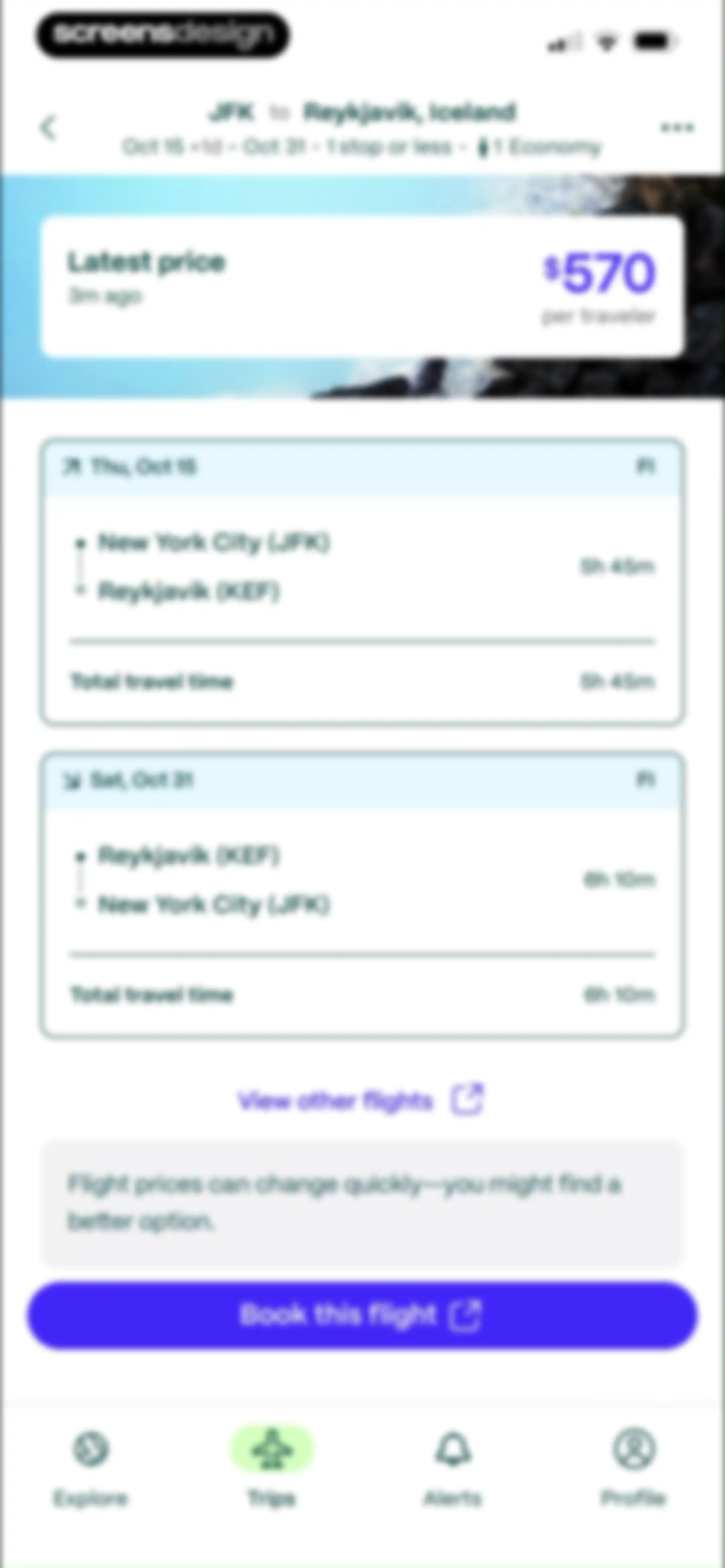 Going: Find Flight Deals screen 56