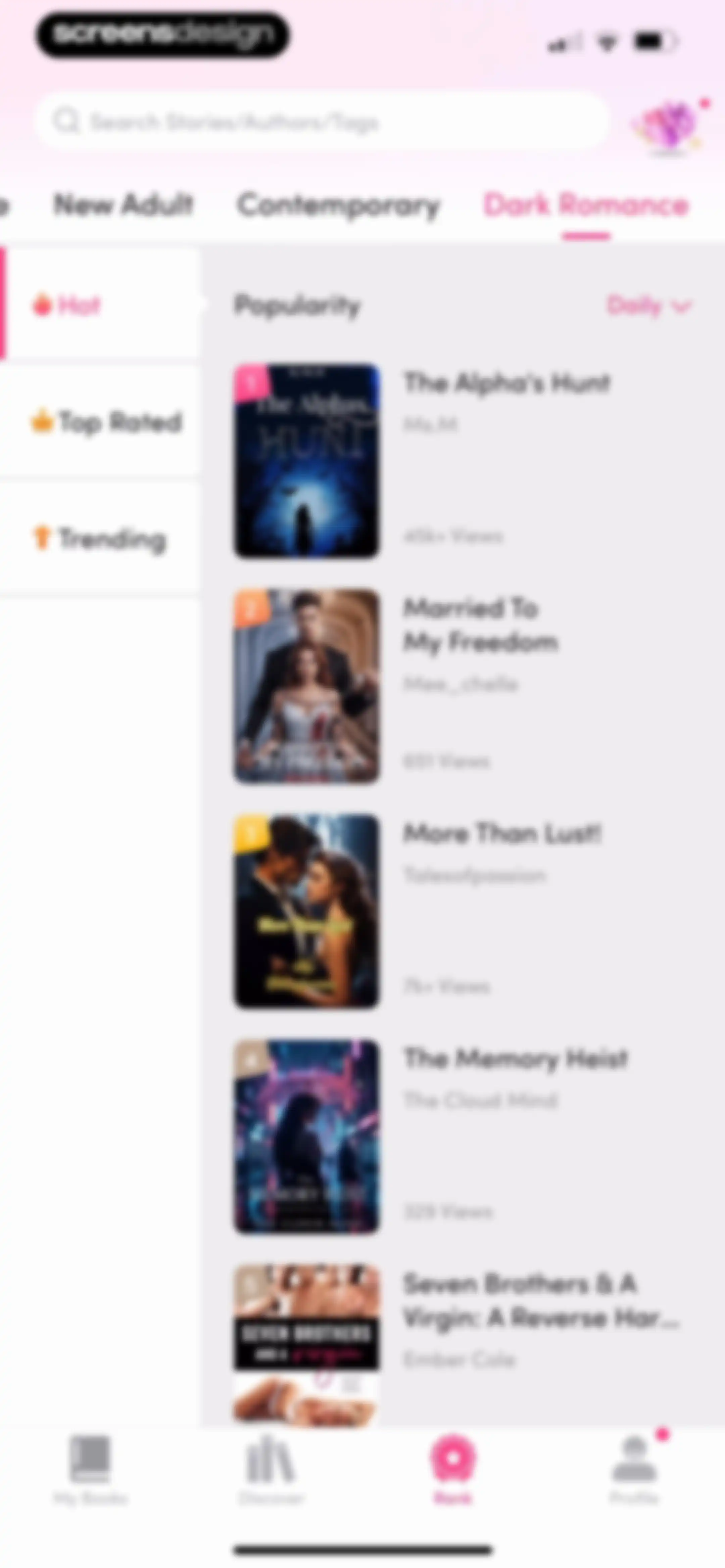 My Fiction: Stories & Novels screen 113