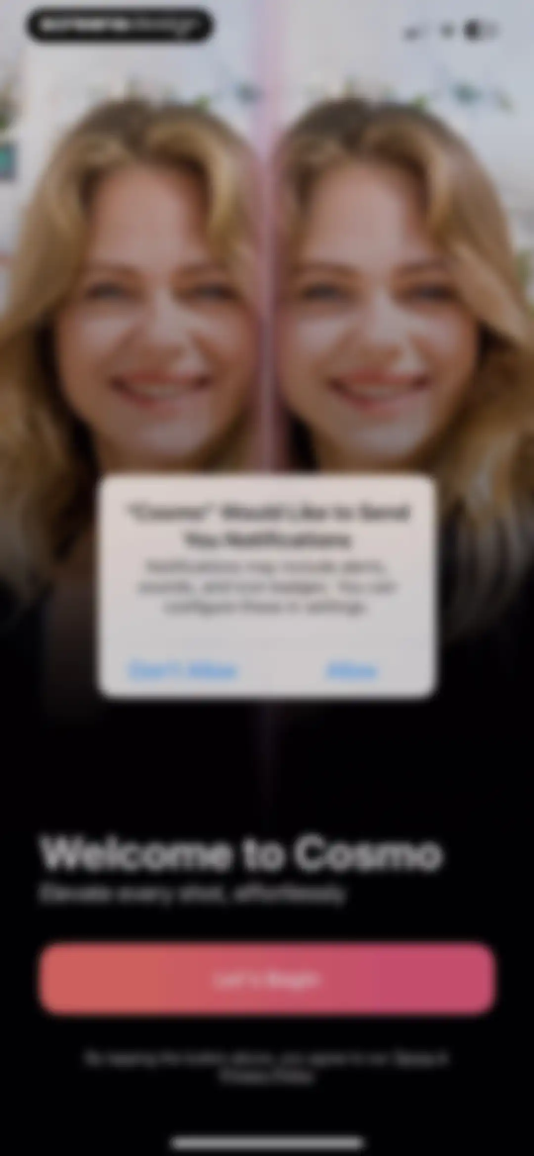 Cosmo: AI Editor, Hair Filters screen 2