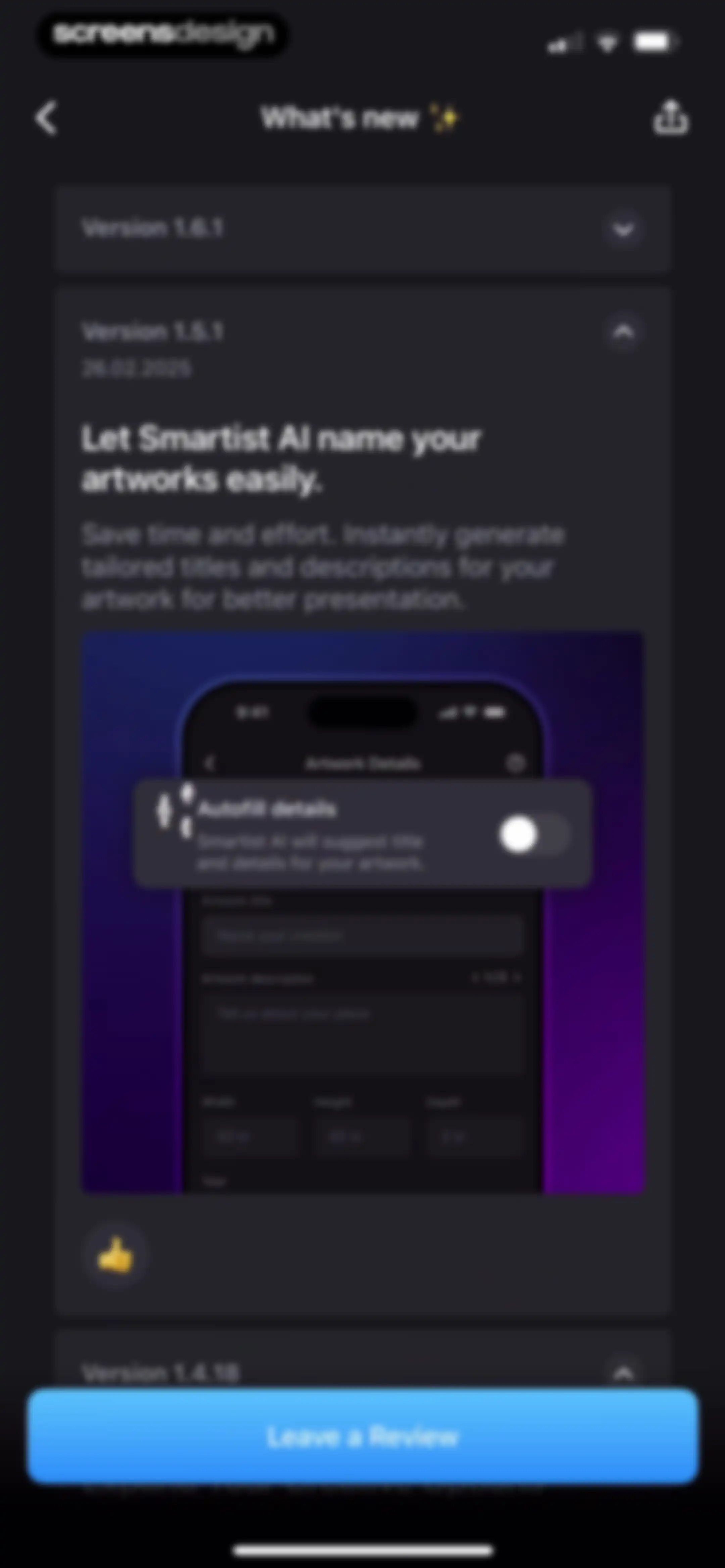 Smartist: Art Preview on Wall screen 84