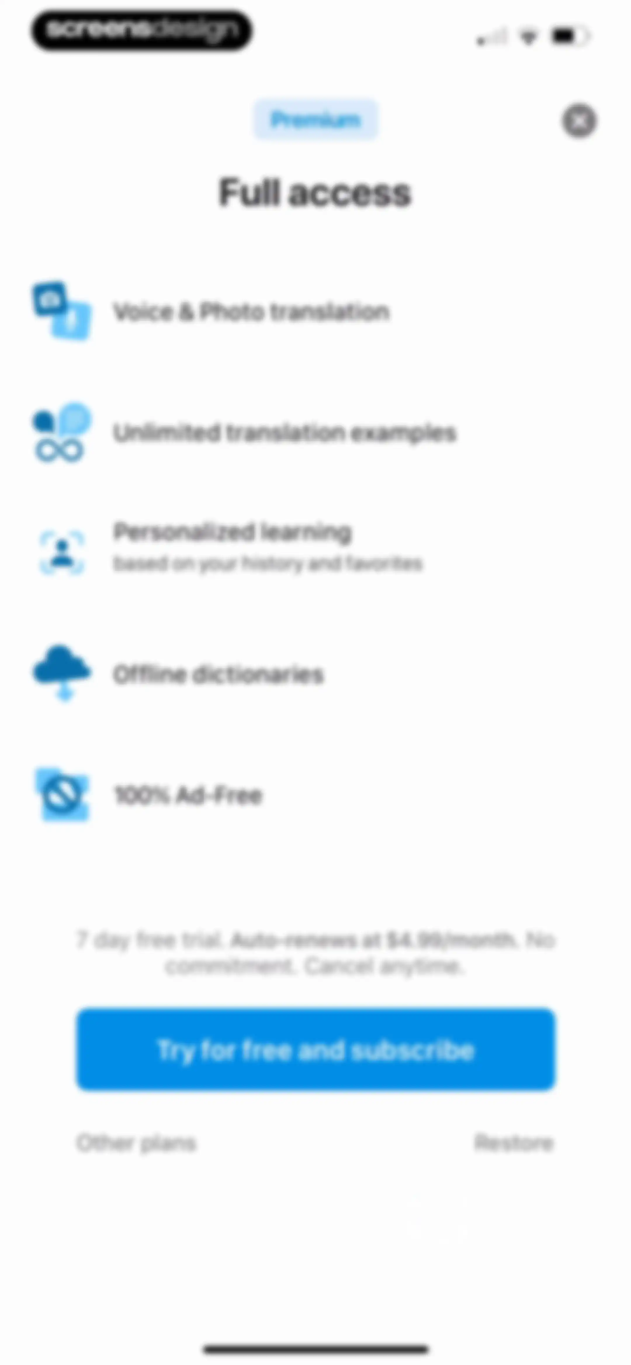 Reverso translate and learn screen 12