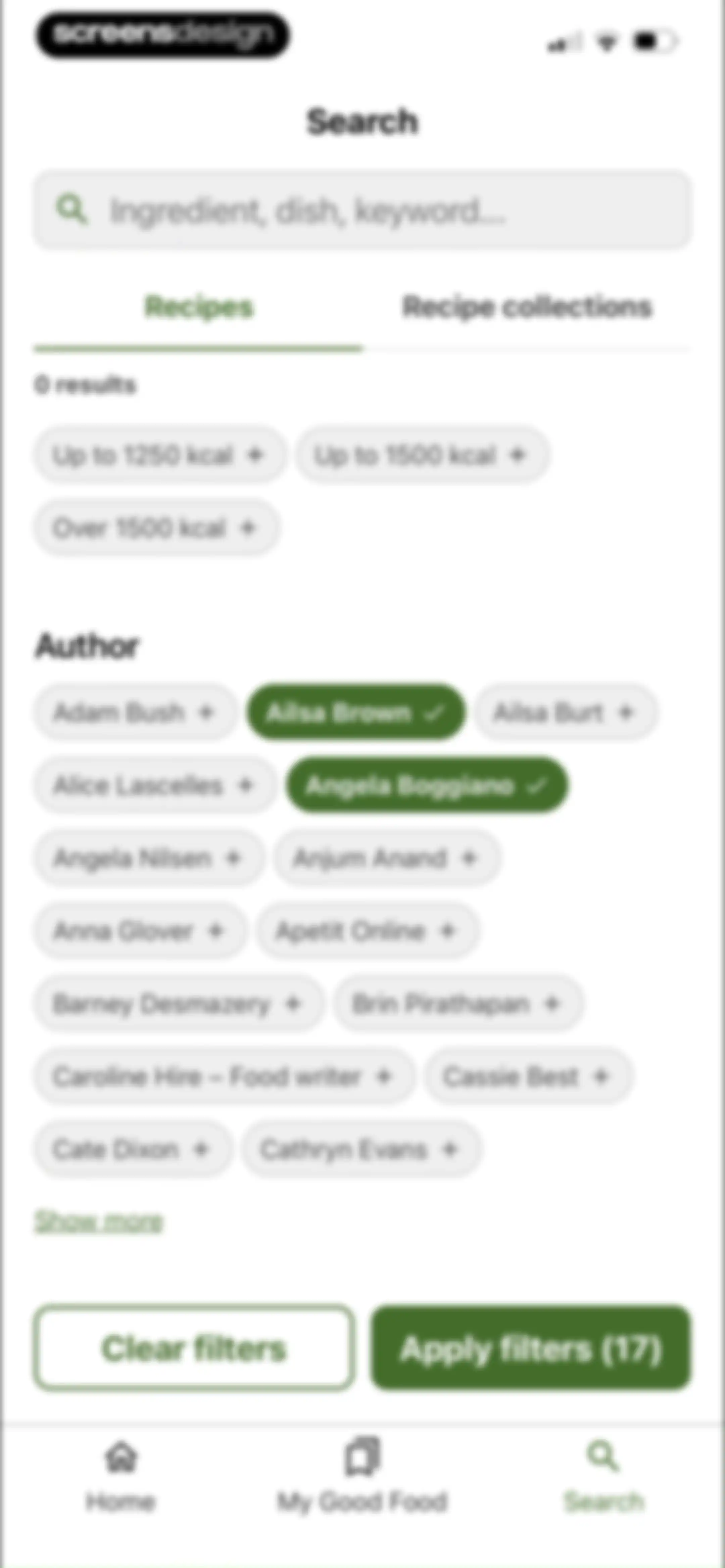 Good Food: Recipe Finder screen 40