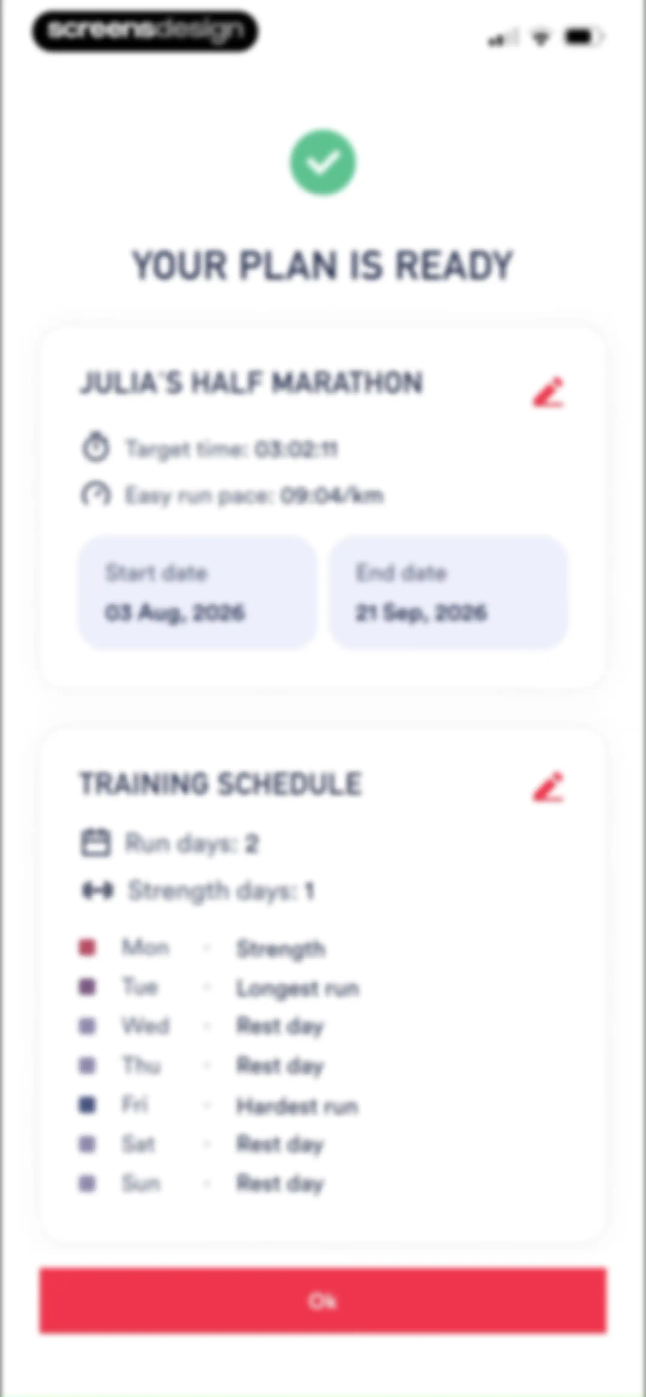 Coopah: The Run Coaching App screen 83