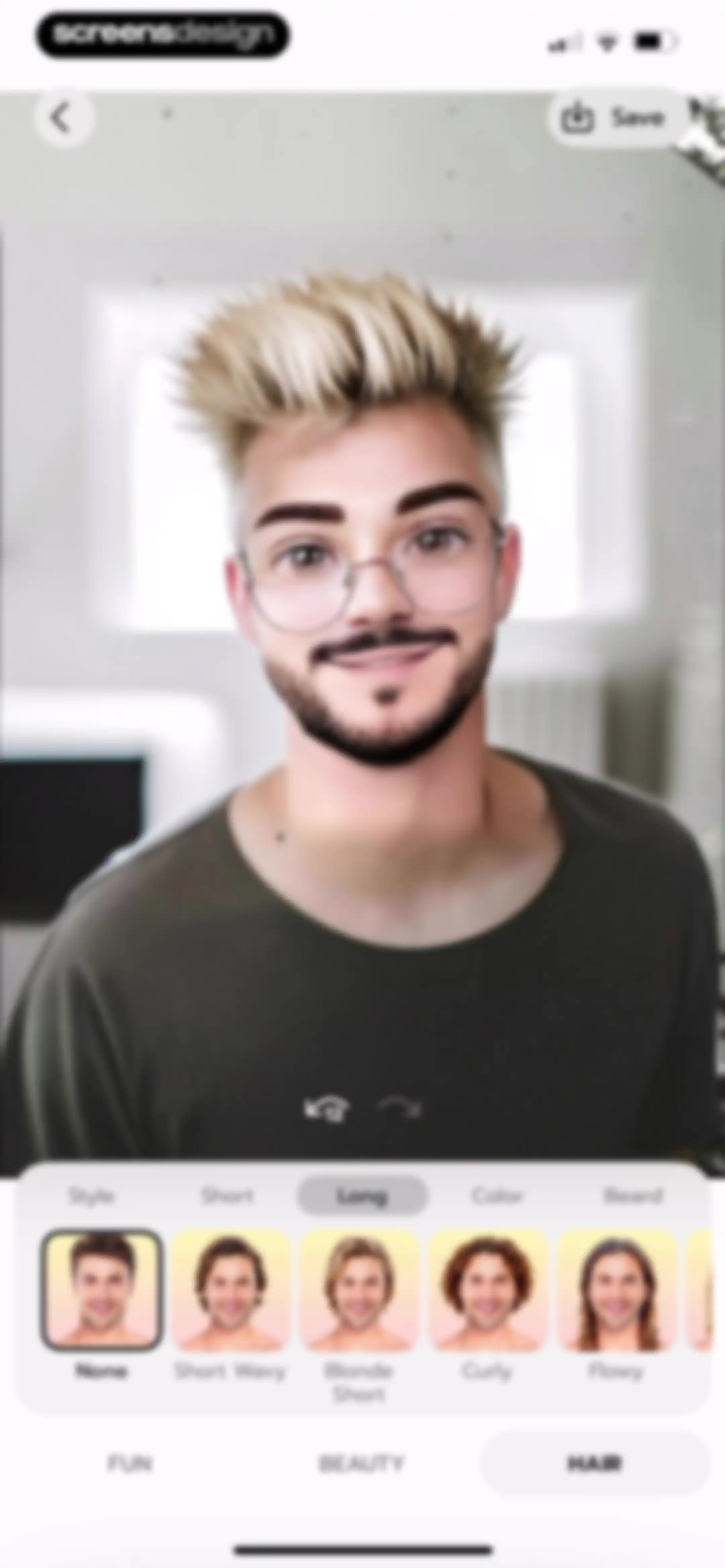 FaceLab: Face Age, Hair Filter screen 33