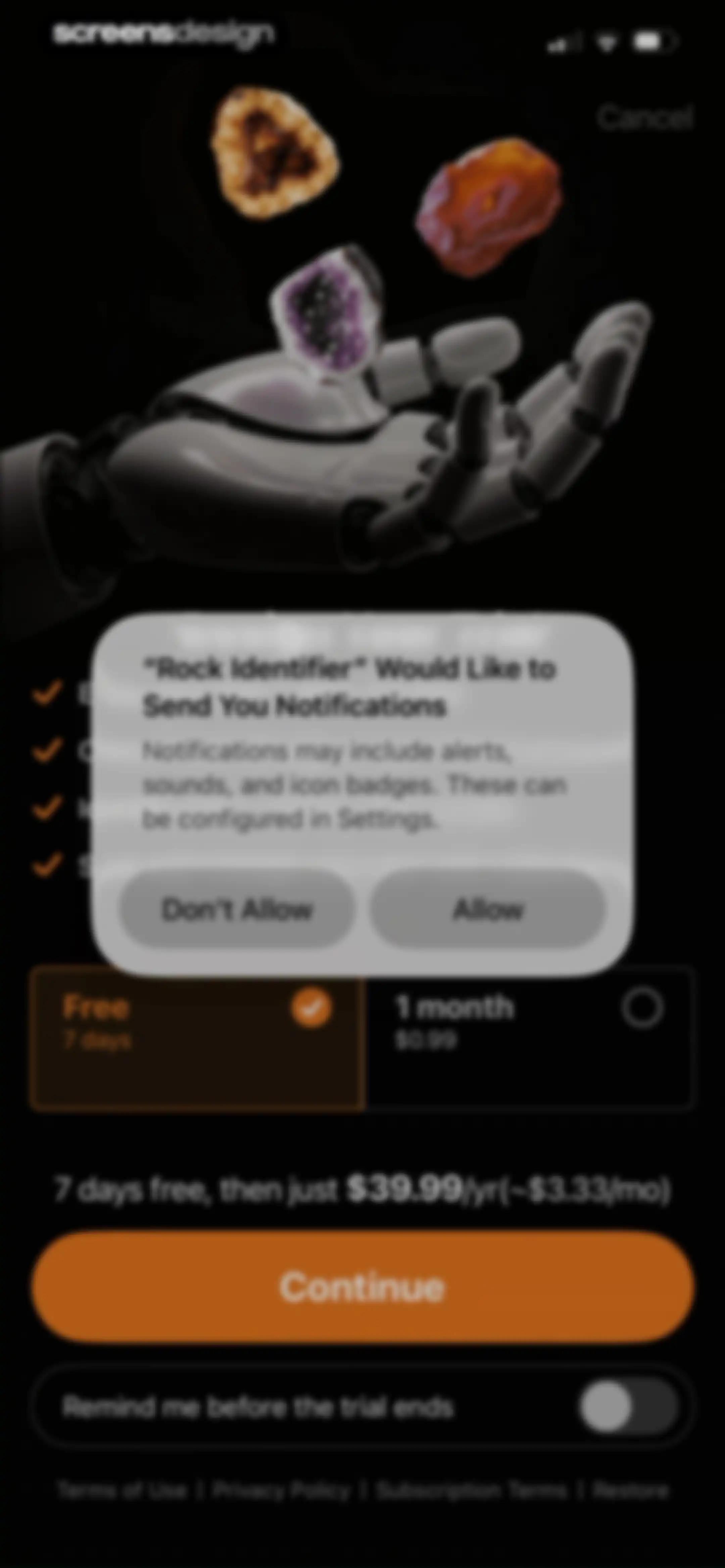 Rock Identifier: Stone ID screen 14