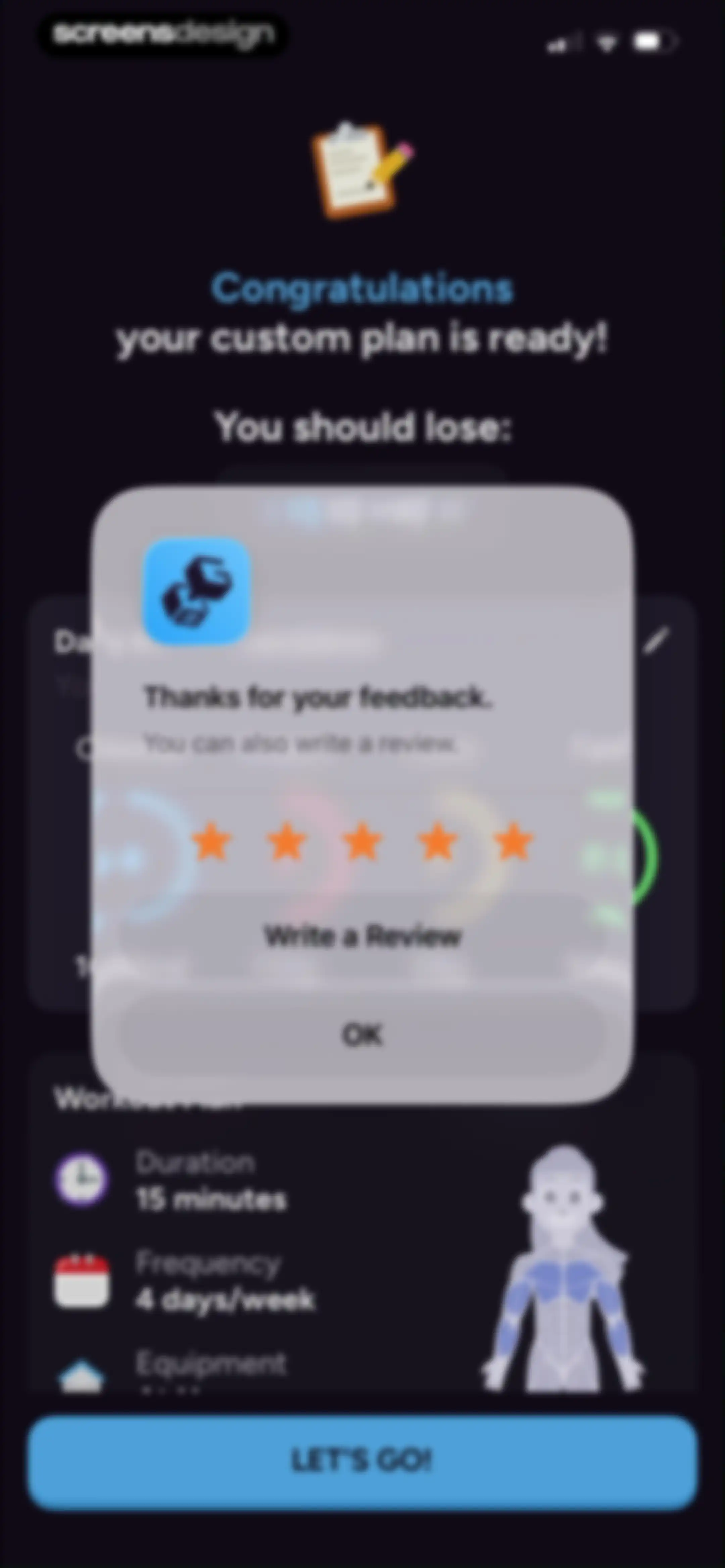 Liftoff - Ranked Gym Workouts screen 54