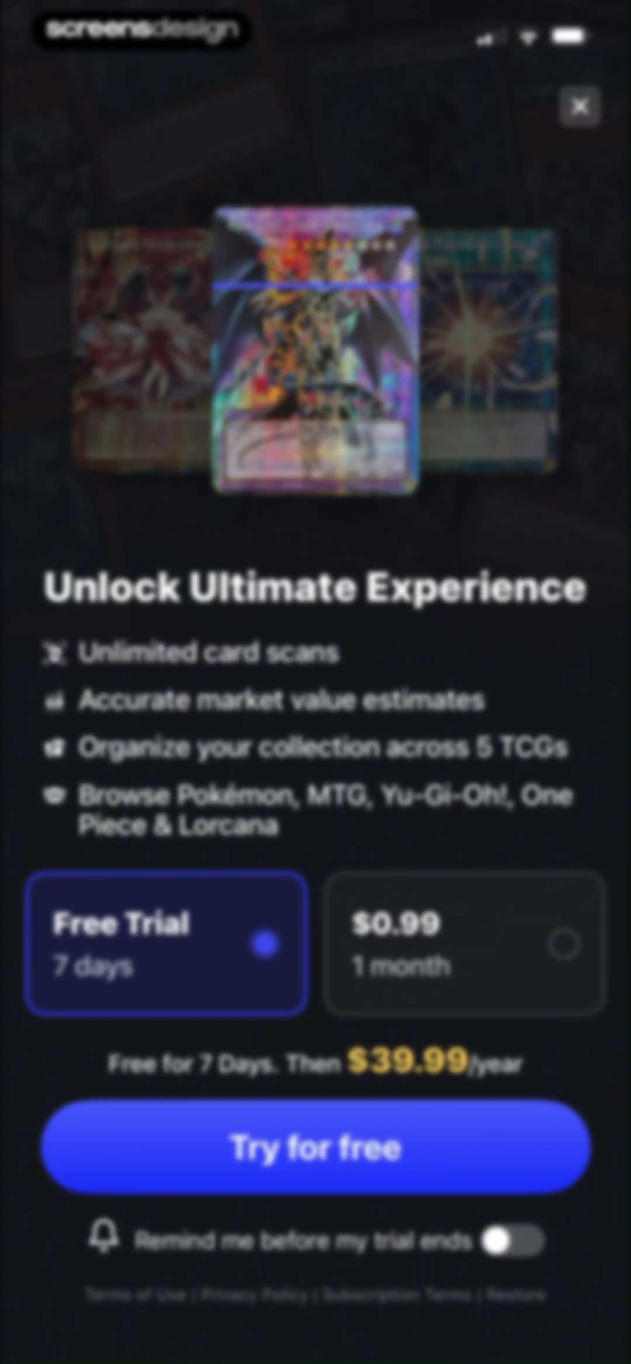 TCG Card Scanner & Value-Foloy screen 8
