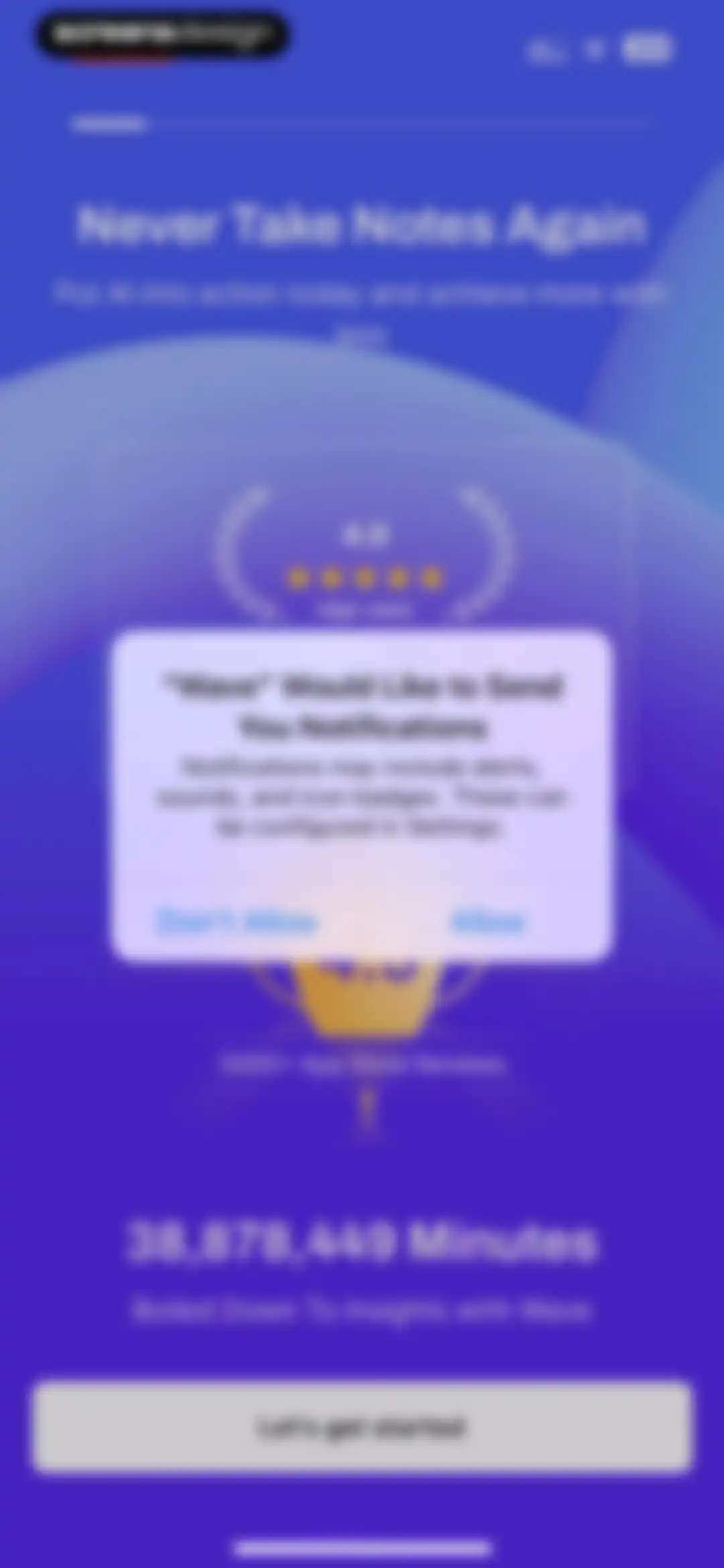 Wave AI Note Taker & Recorder screen 2