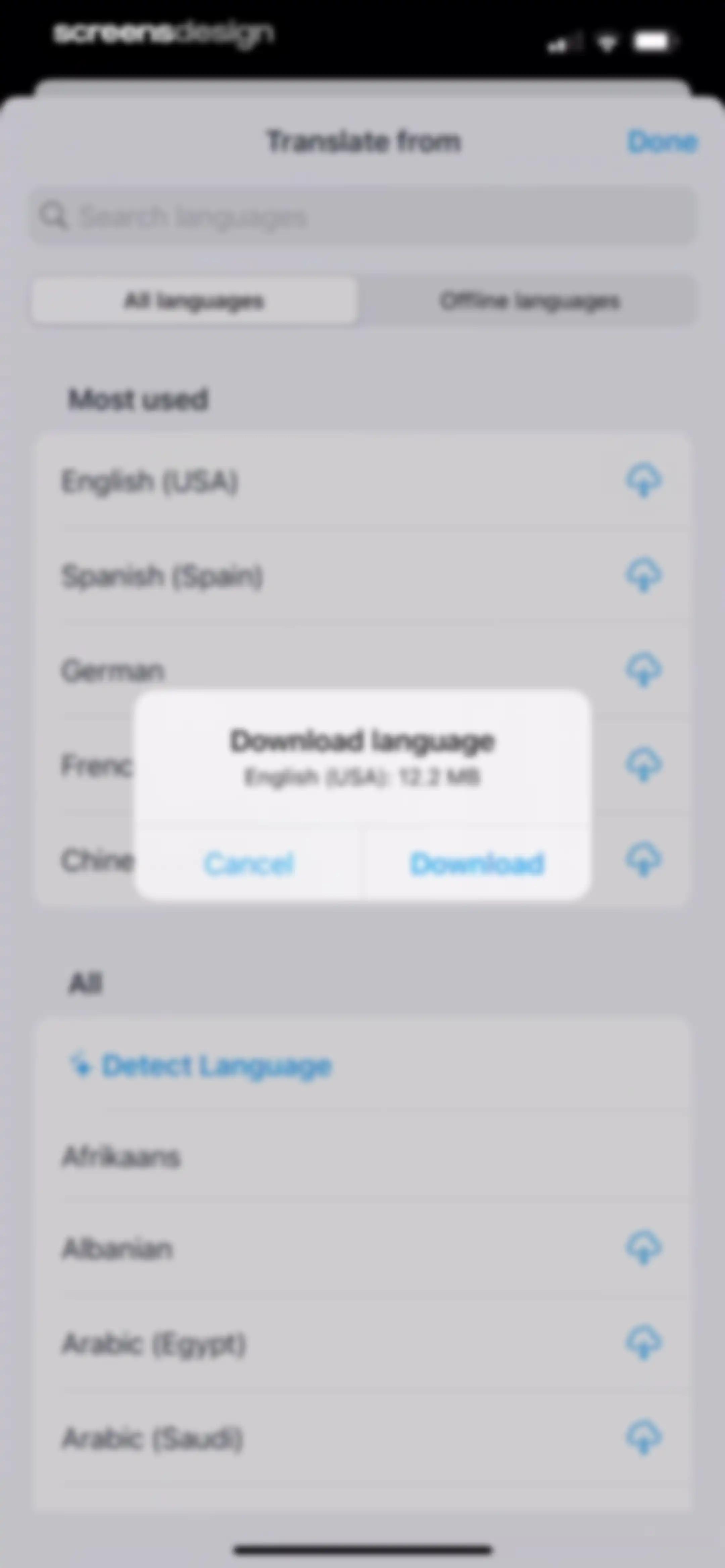 iTranslate Translator screen 27