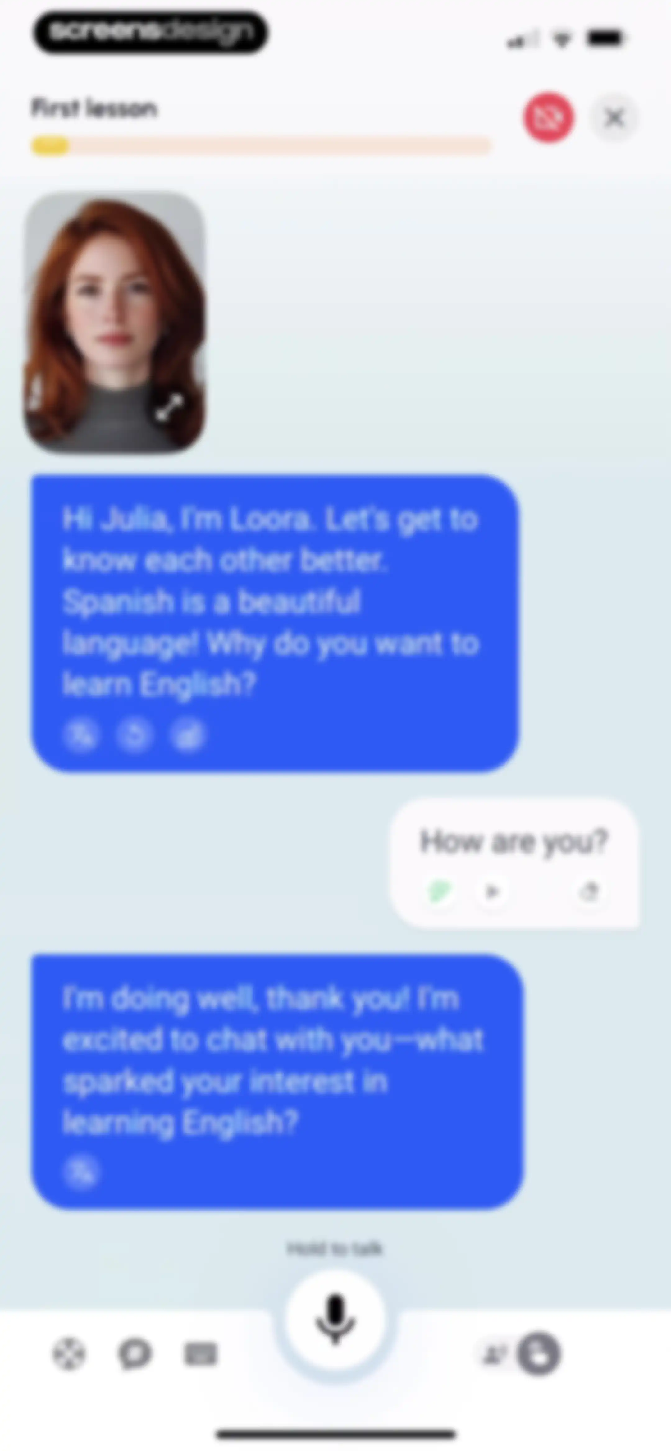 Speak English with Loora AI screen 48