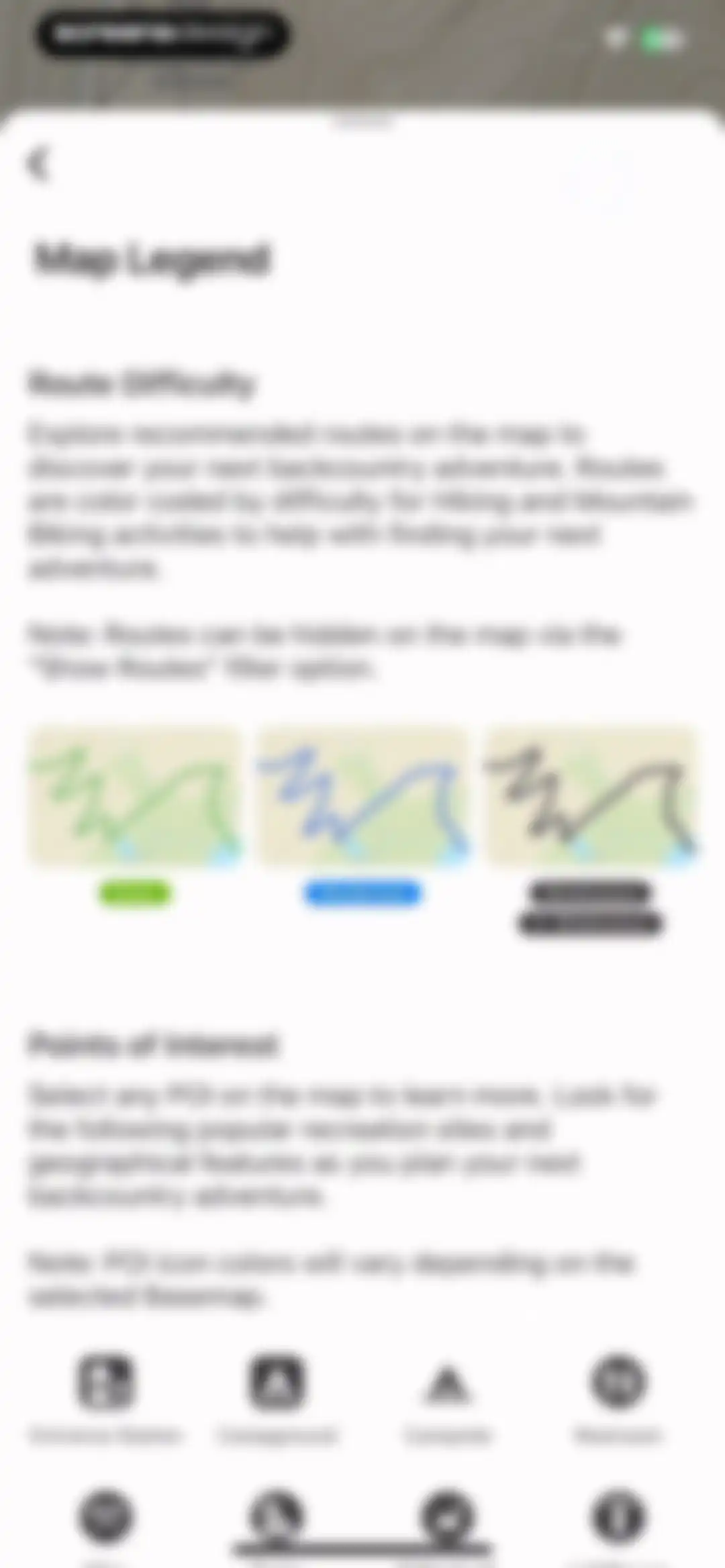 onX Backcountry: Trail GPS App screen 44