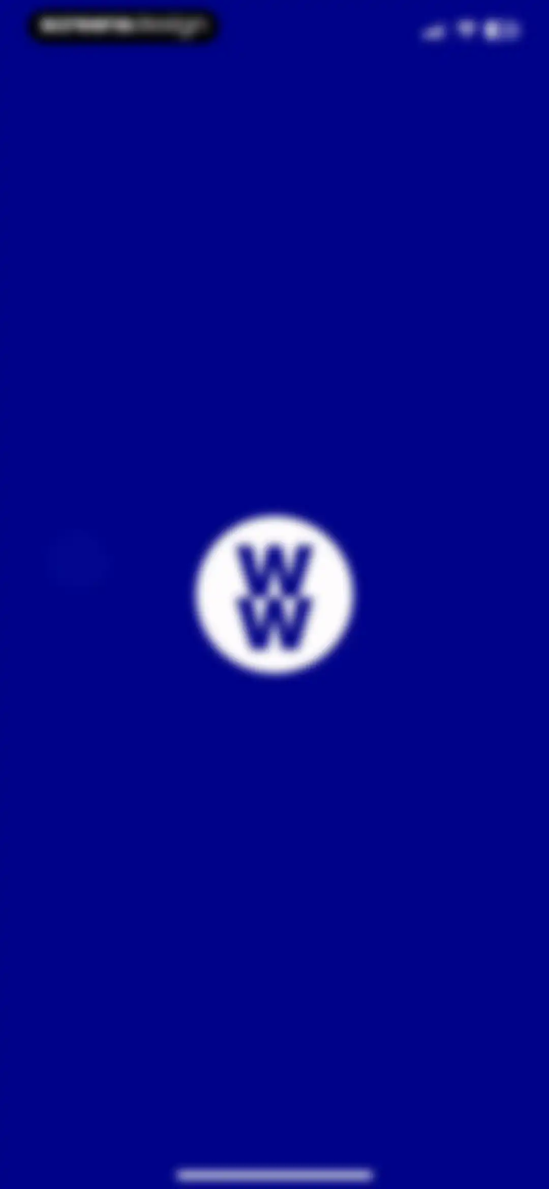 WeightWatchers Program screen 1