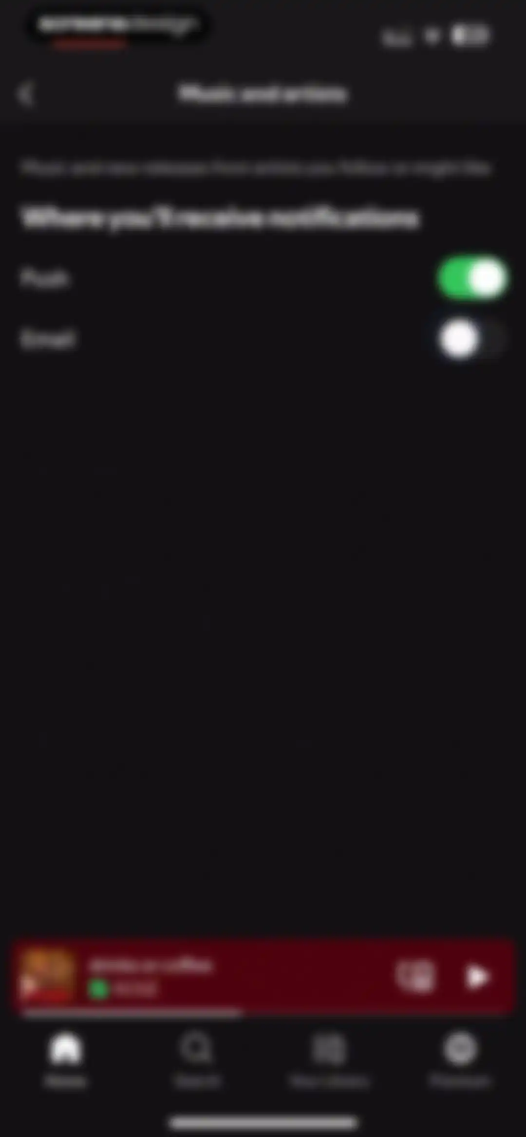 Spotify: Music and Podcasts screen 159