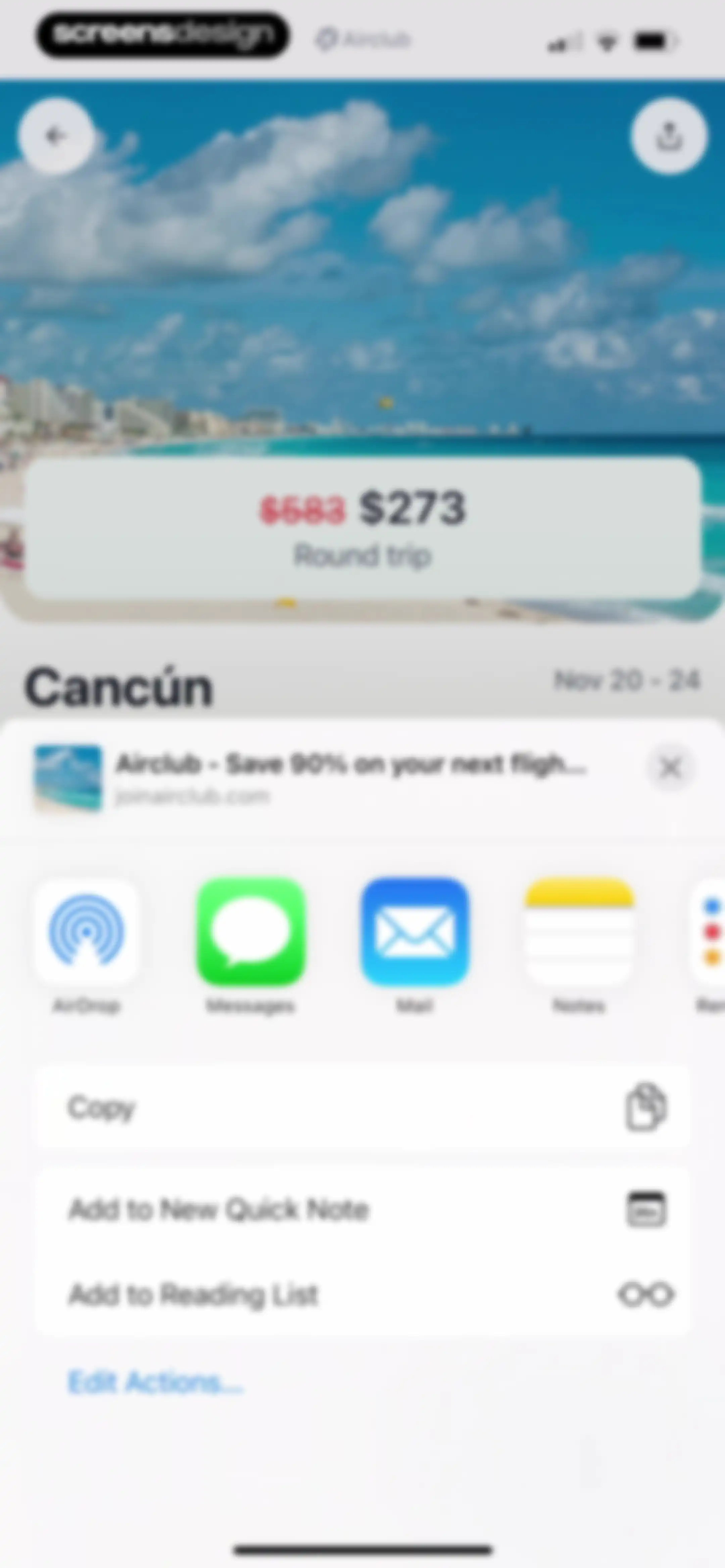 Airclub - Flight Deals screen 56