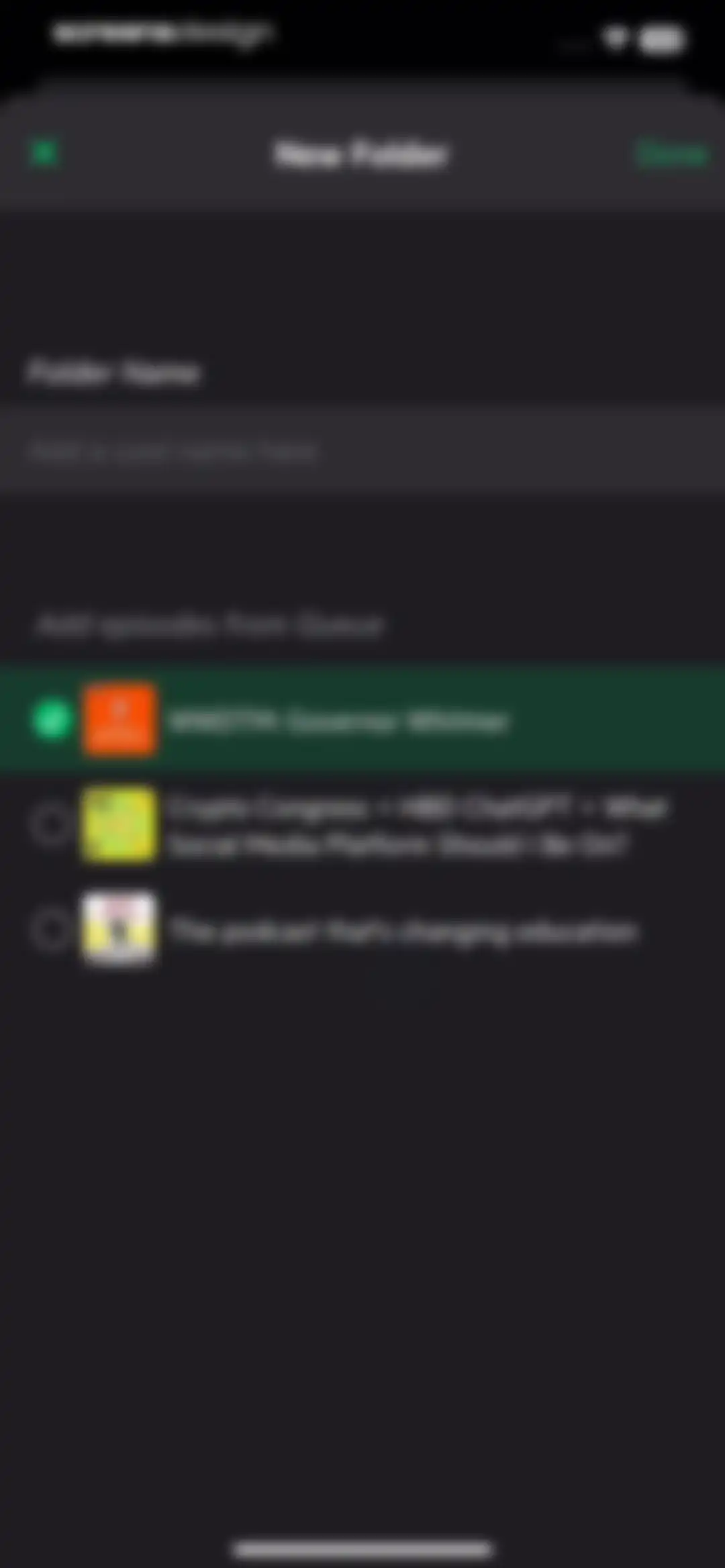 Castro: Podcast App & Player screen 71