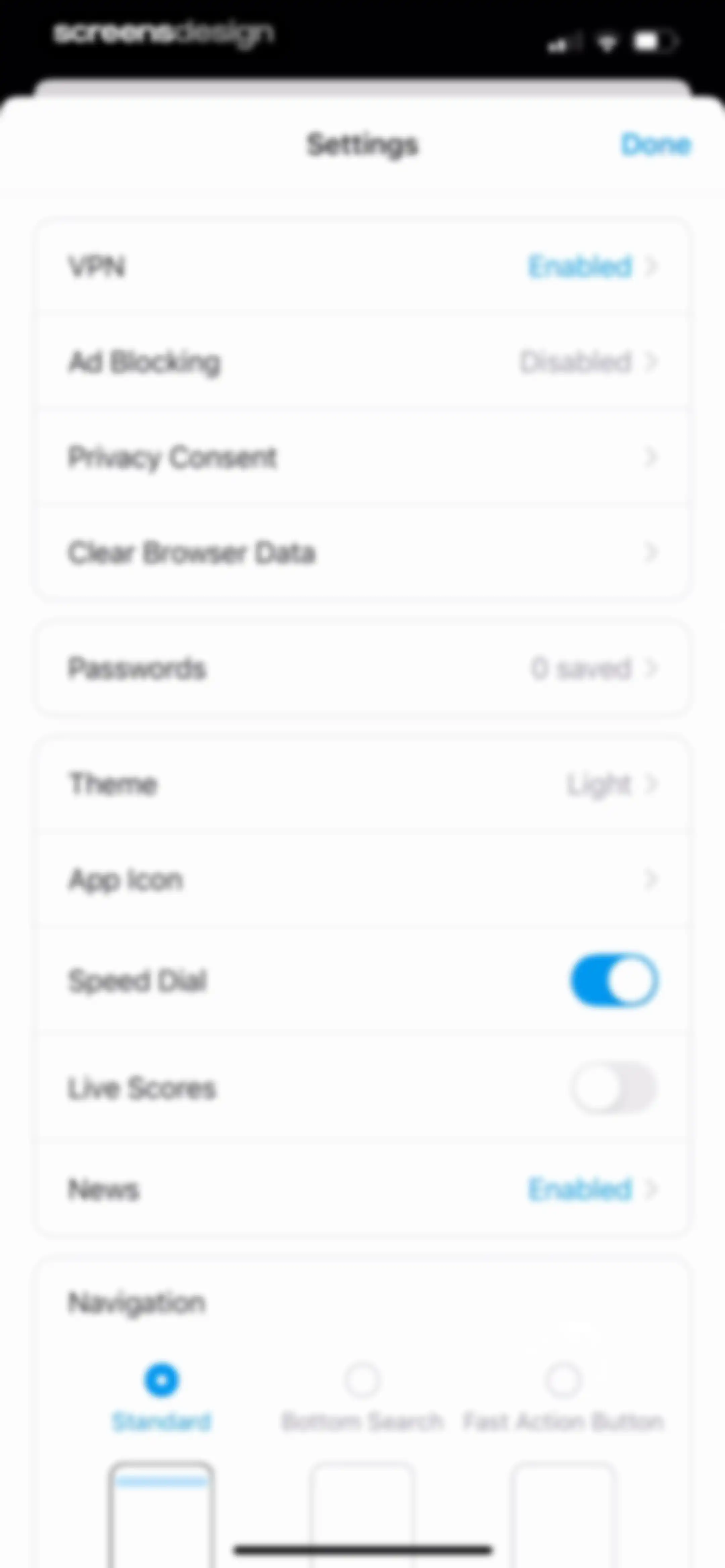 Opera: AI browser with VPN screen 138