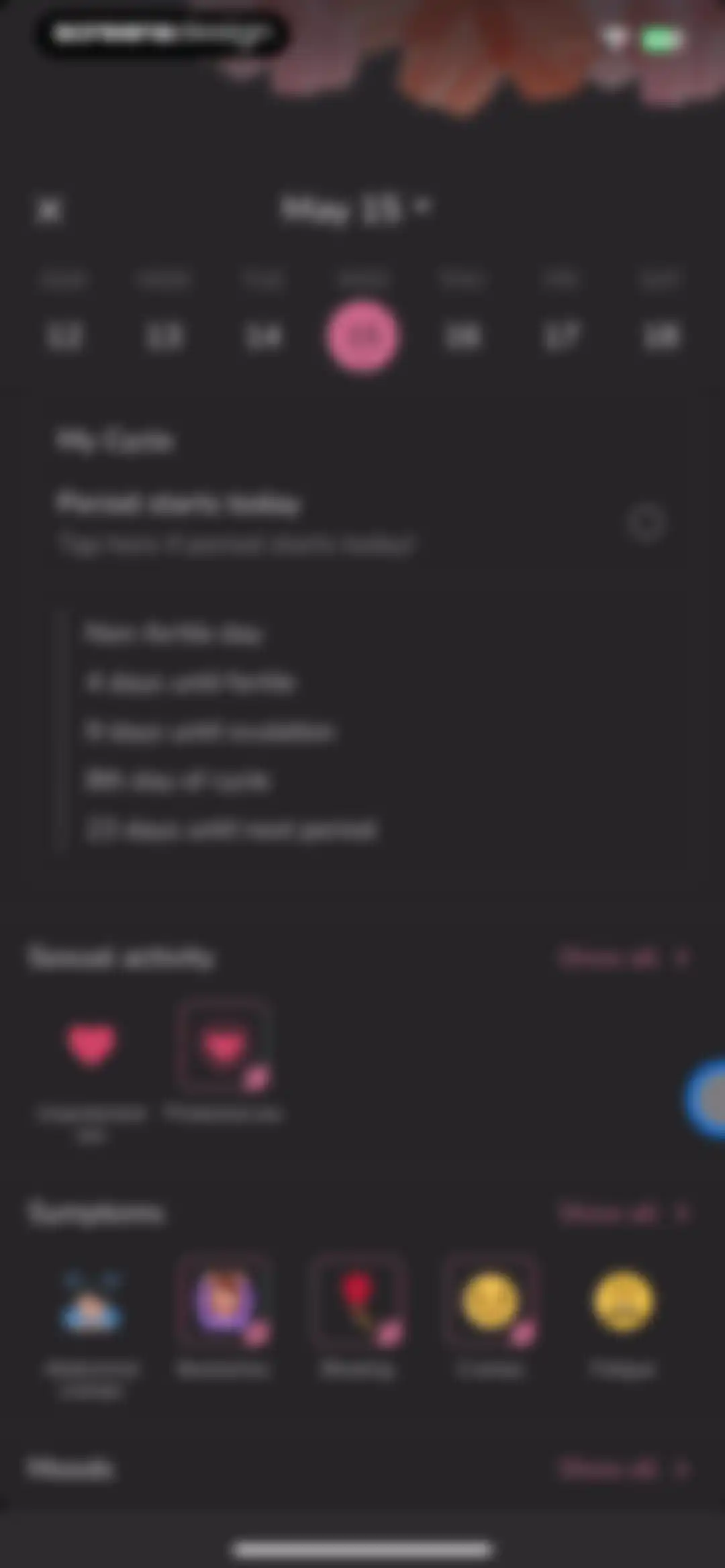 Period Tracker and Calendar screen 15