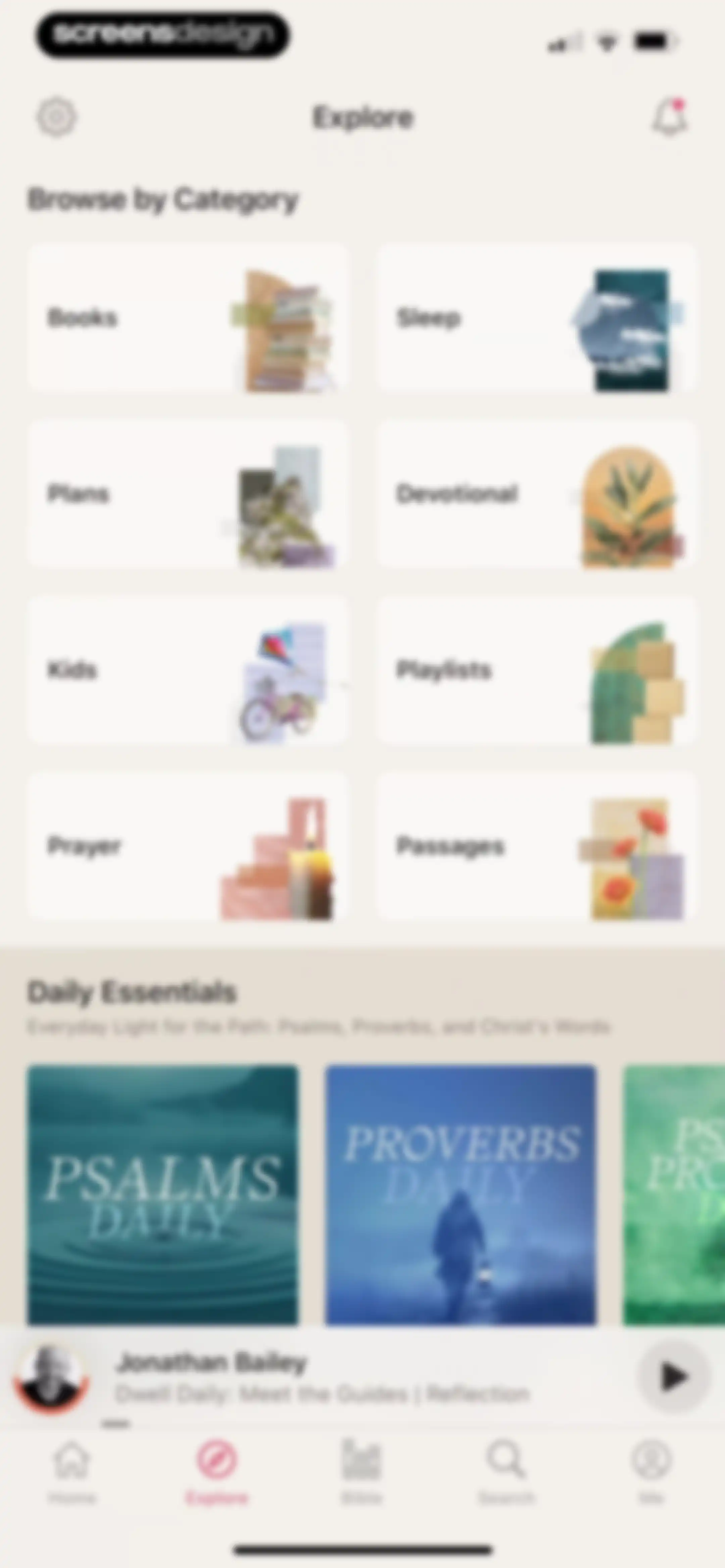 Dwell: Audio Bible screen 66