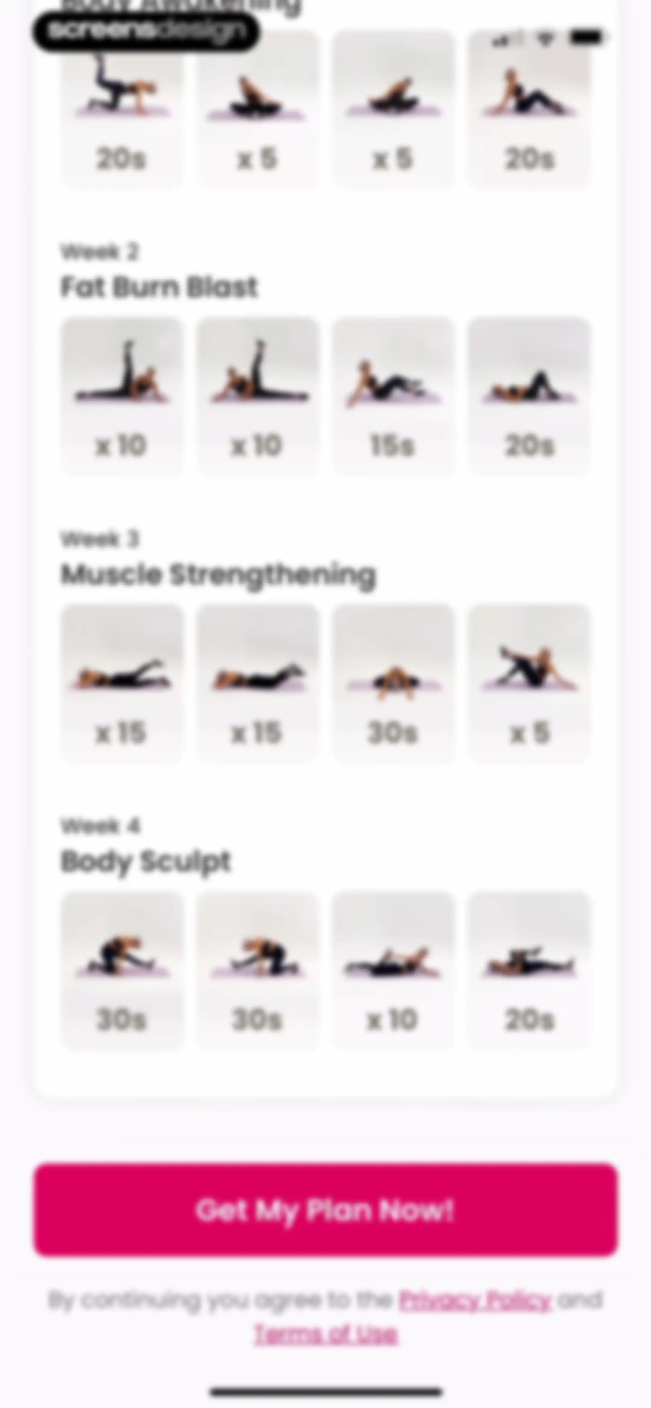 Workout for Women: Home & Gym screen 61