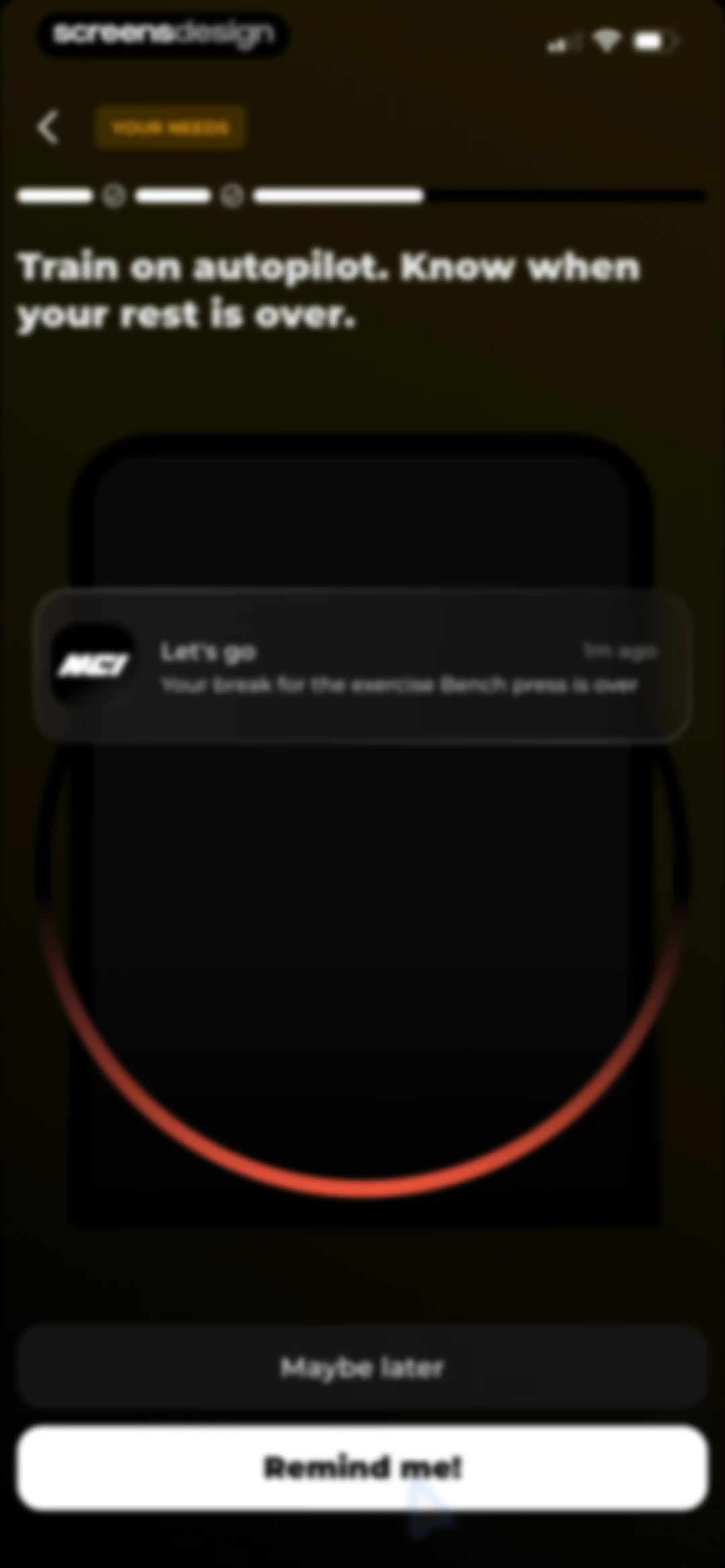 MCI - Personal Training AI screen 26