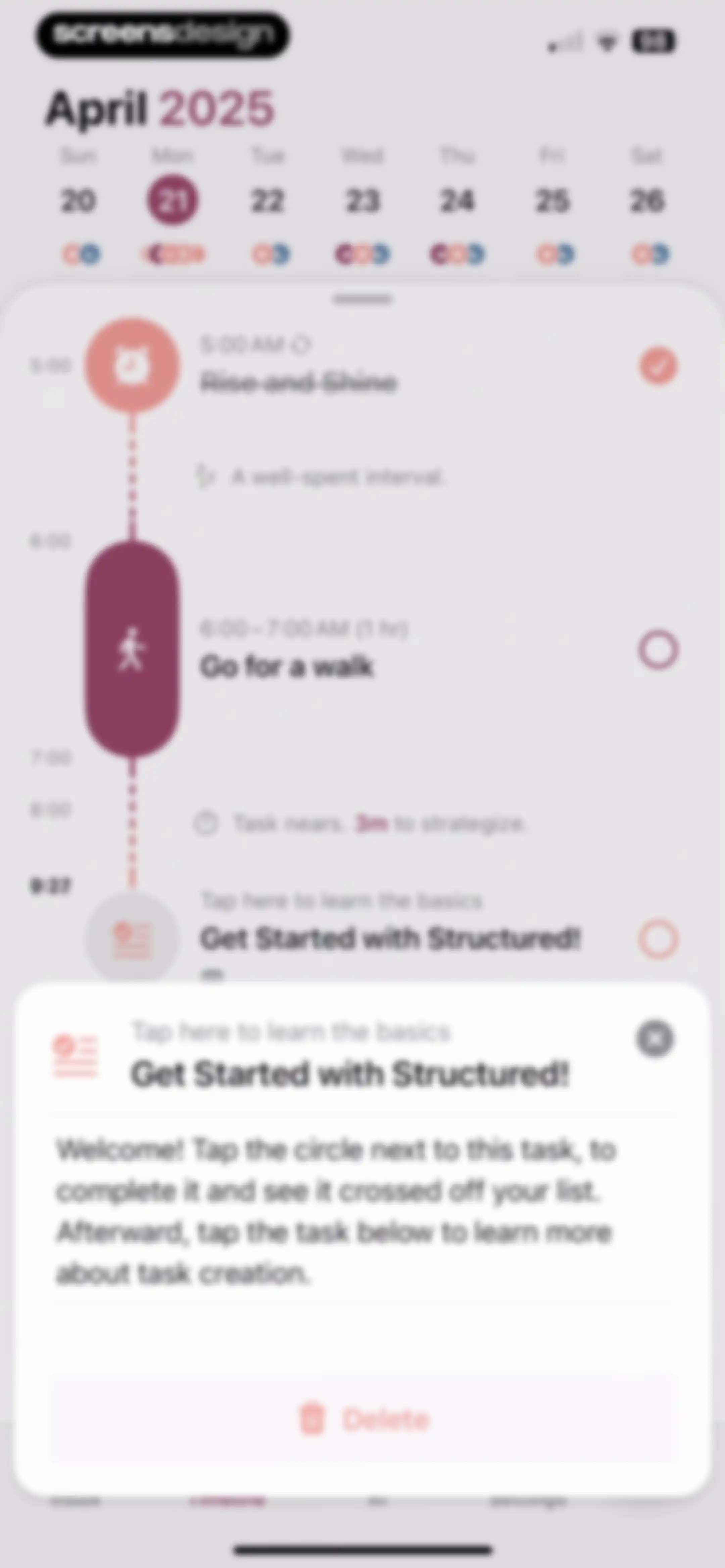 Structured: Daily Planner Todo screen 31
