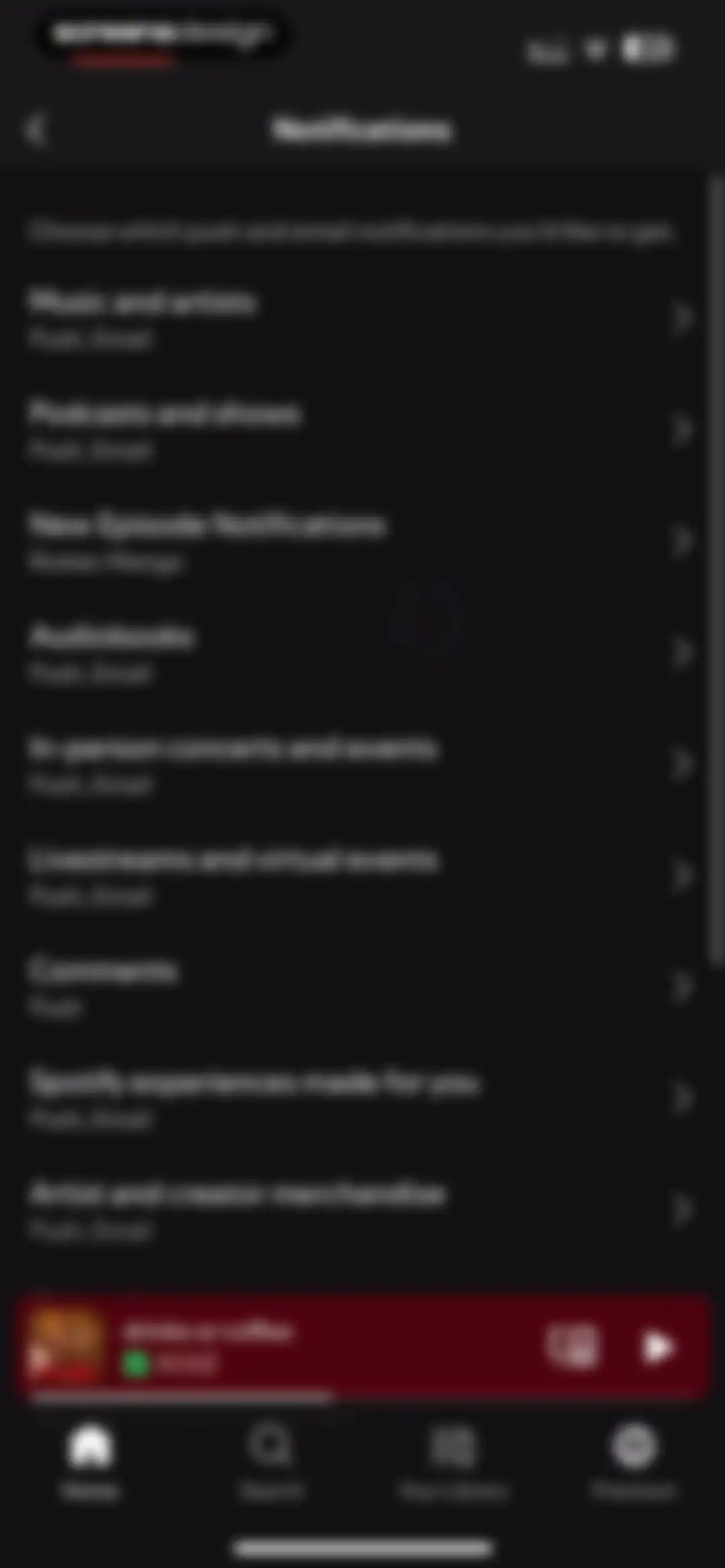 Spotify: Music and Podcasts screen 158
