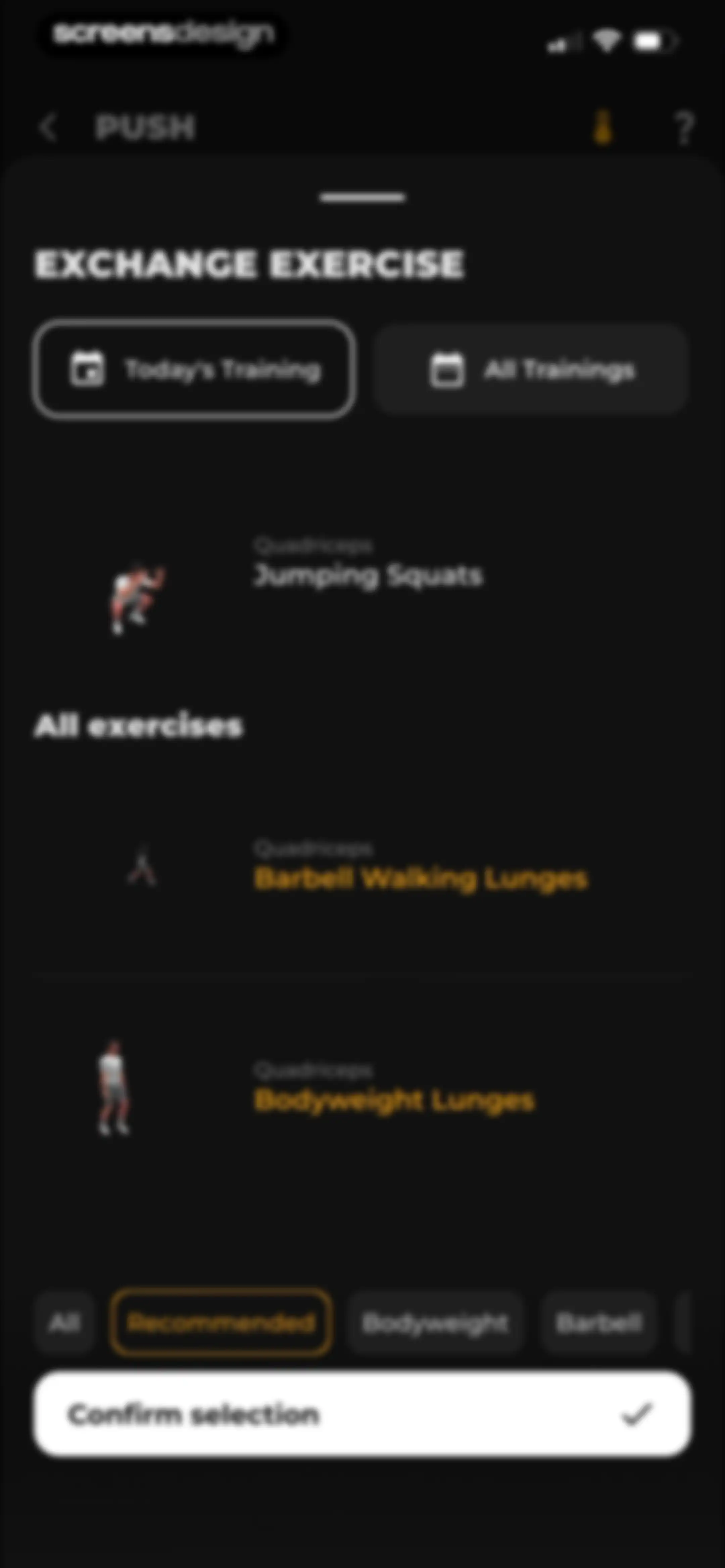 MCI - Personal Training AI screen 64