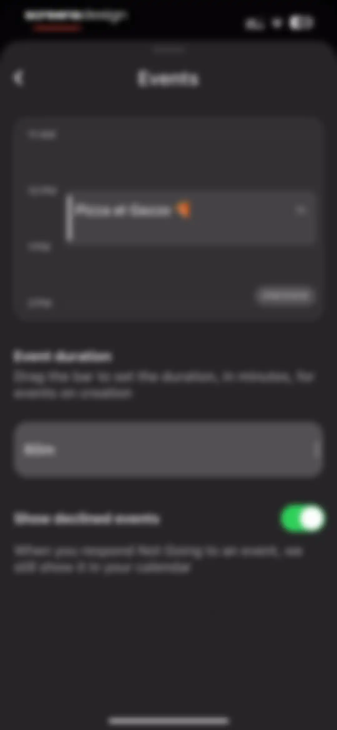 Amie - Todos, calendar screen 76
