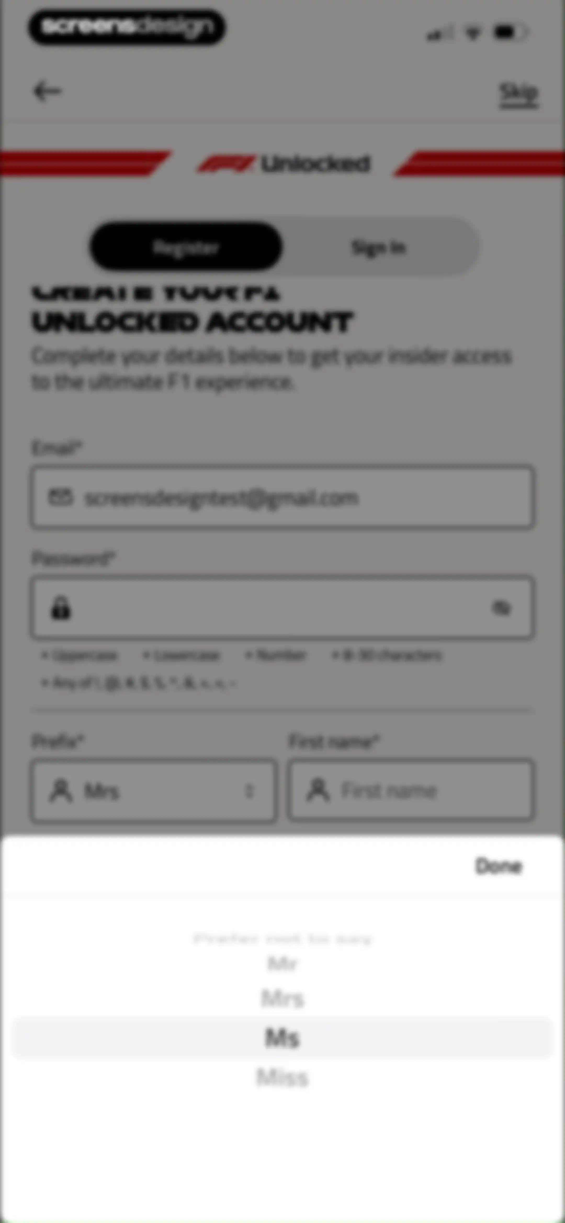 Formula 1® screen 12