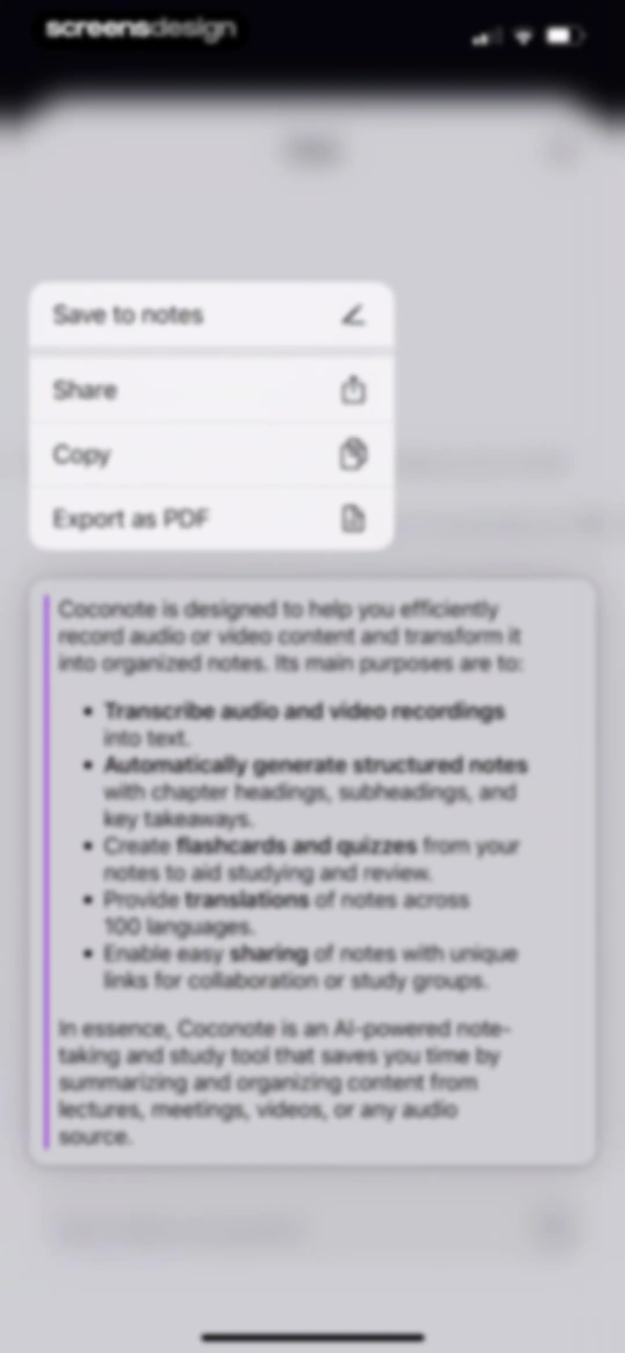 Coconote - AI Note Taker screen 74