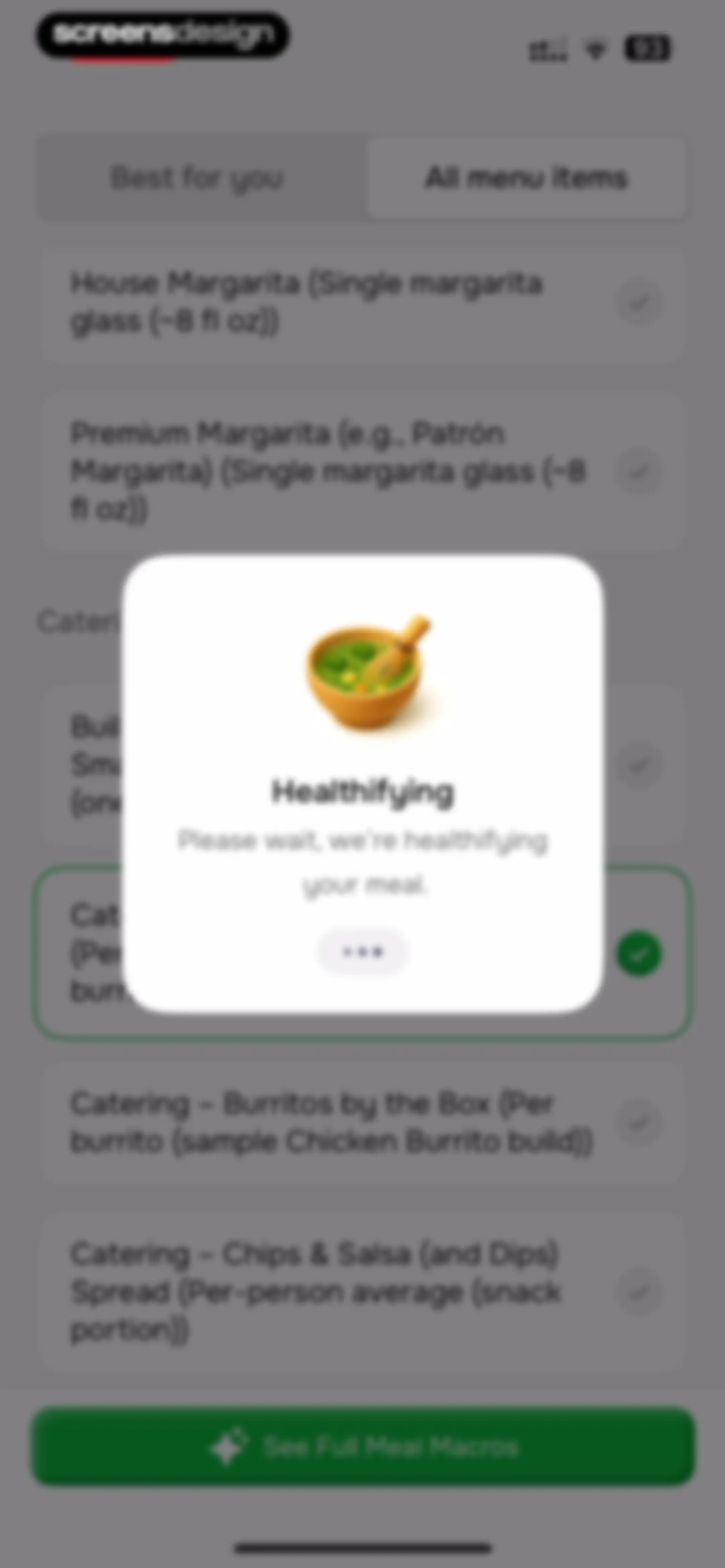 MenuFit - Healthy Eating Out screen 59