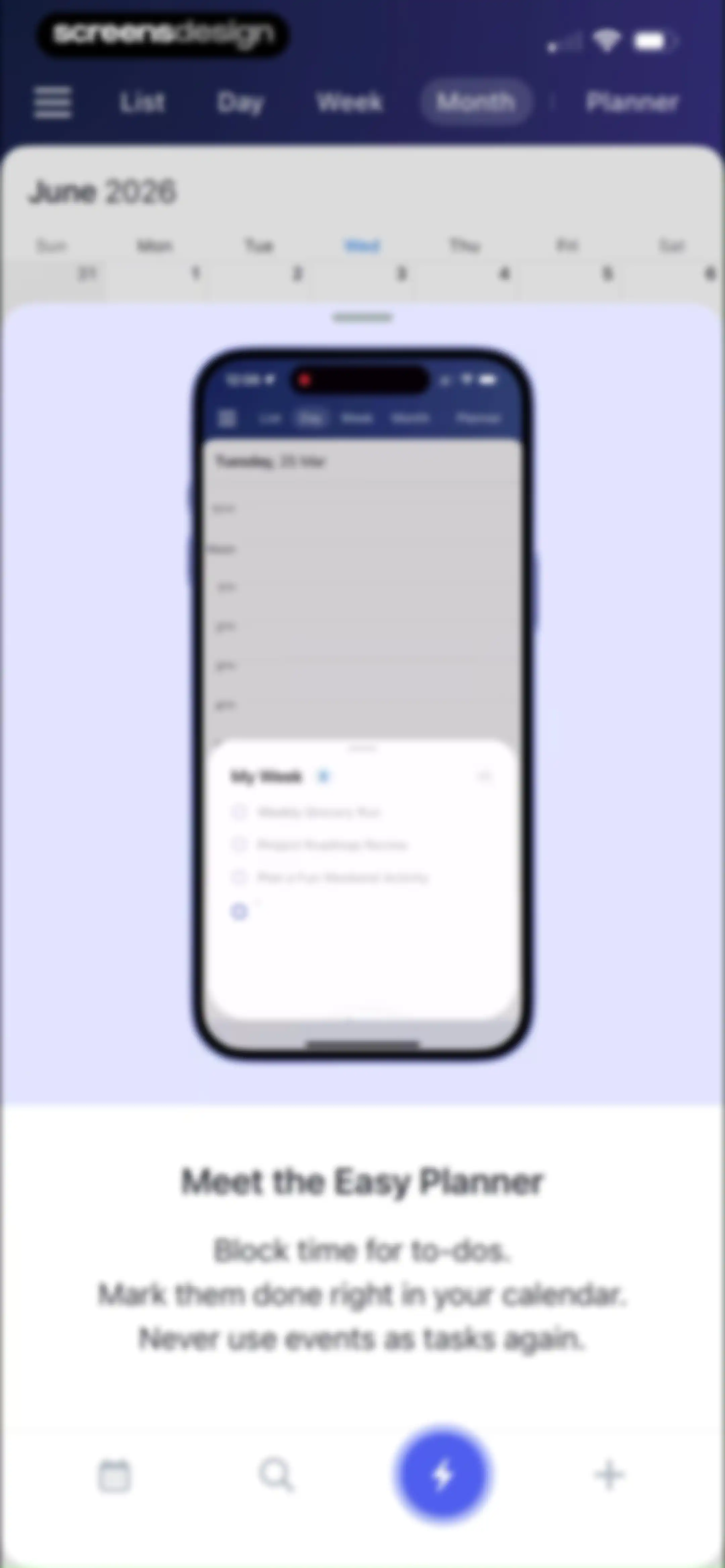 Calendars: Schedule Planner screen 55