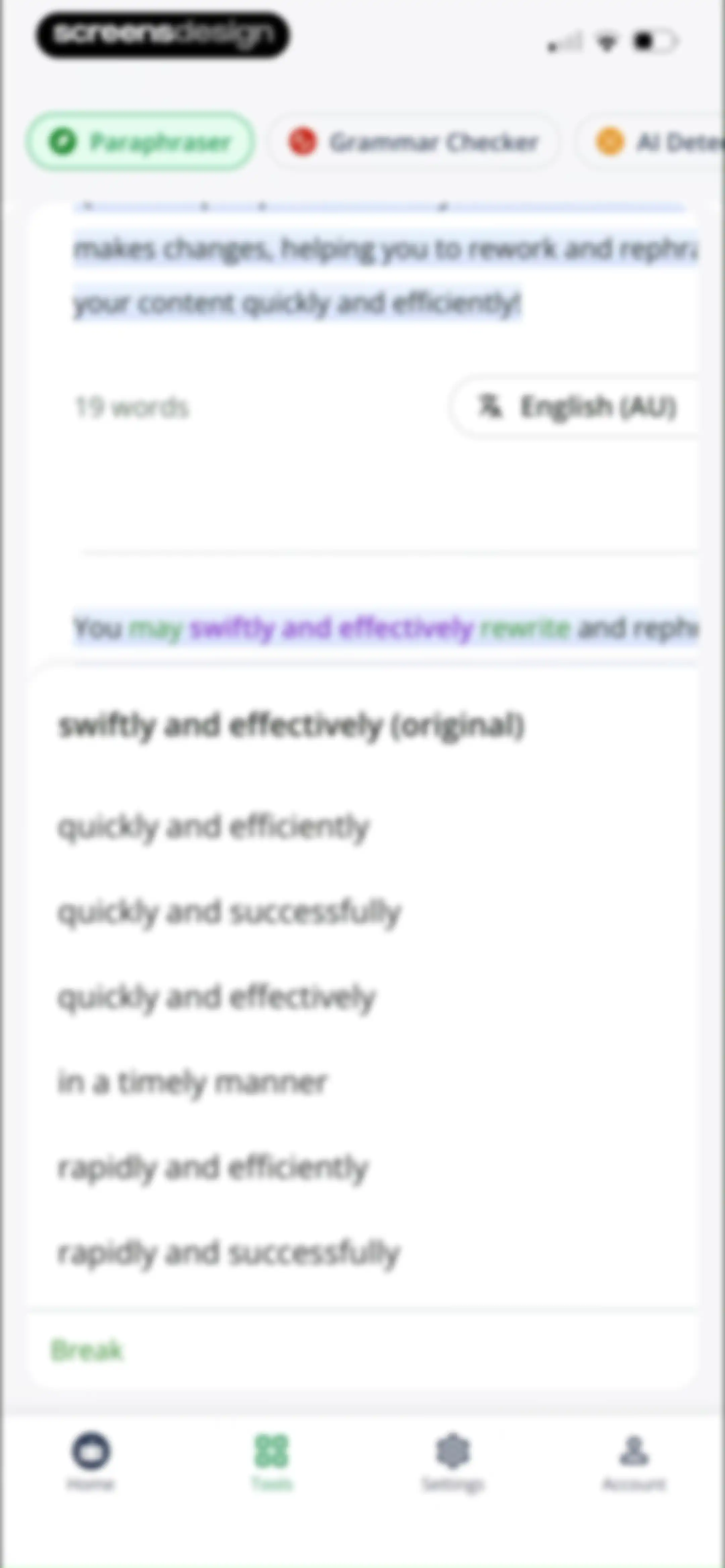 Quillbot-AI Writing & Keyboard screen 80