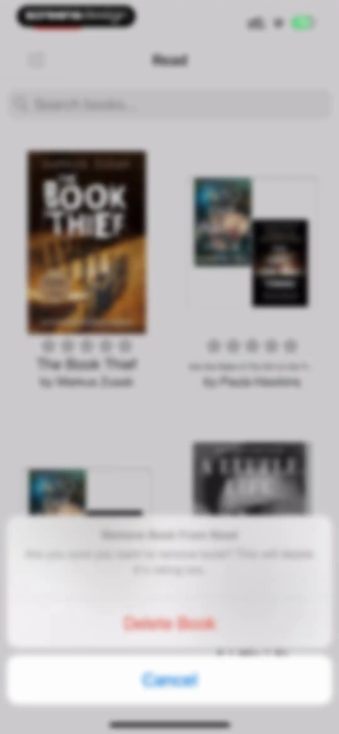 TBR - Bookshelf screen 83