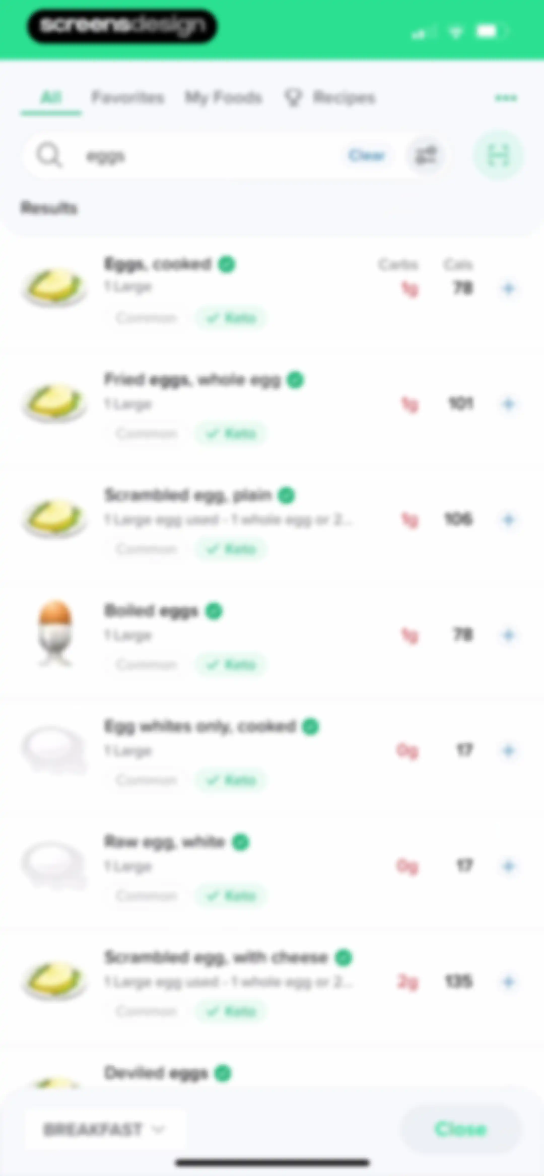 Carb Manager: Keto & Macro Log screen 72