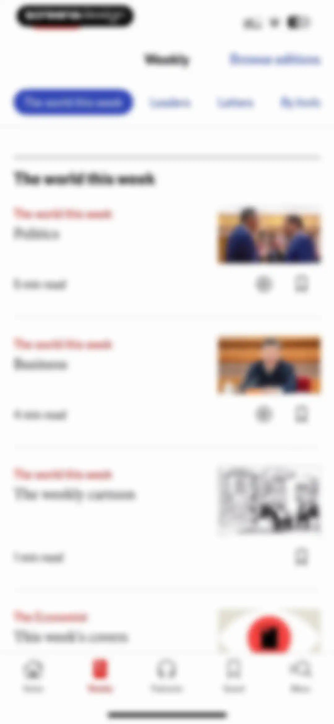 The Economist: News & Analysis screen 33