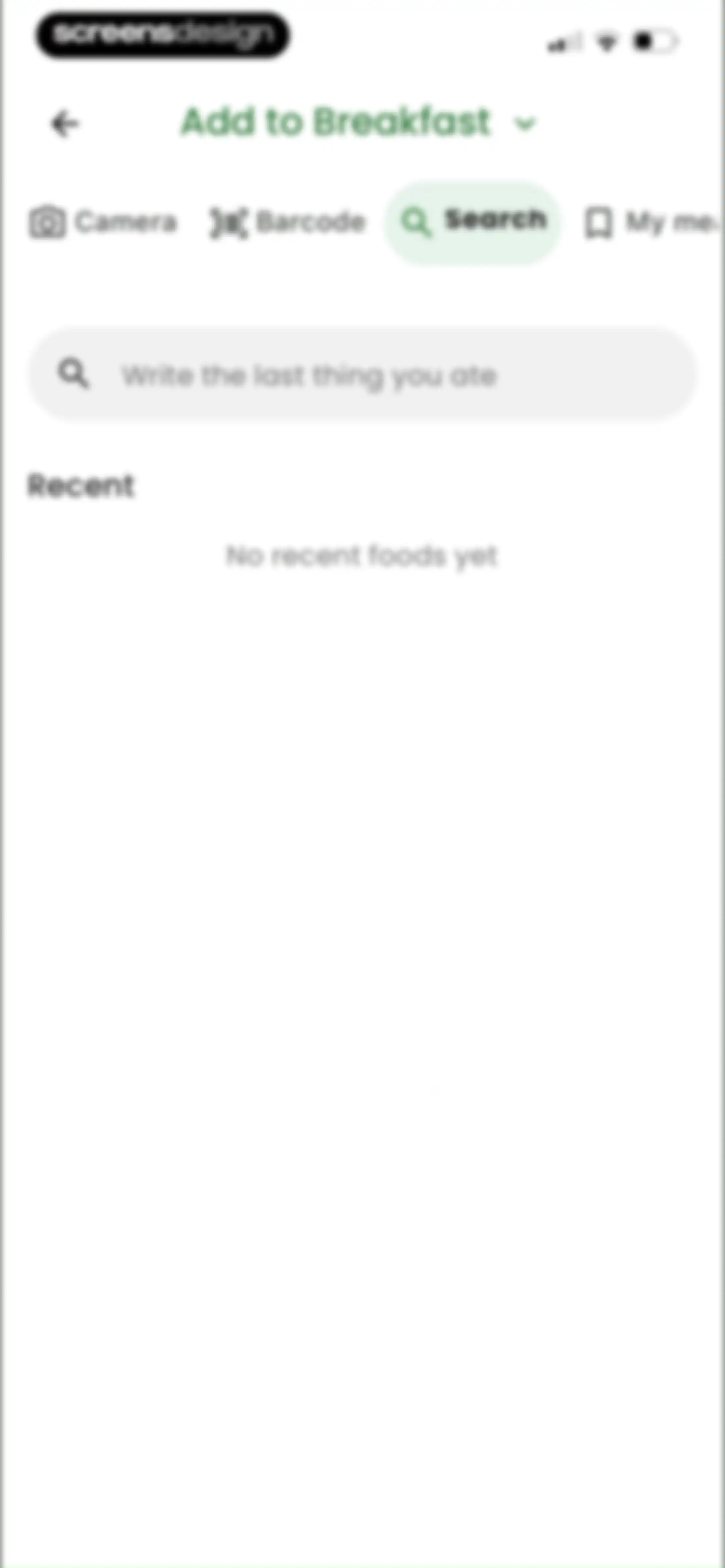 Diabetes food tracker - Gococo screen 60