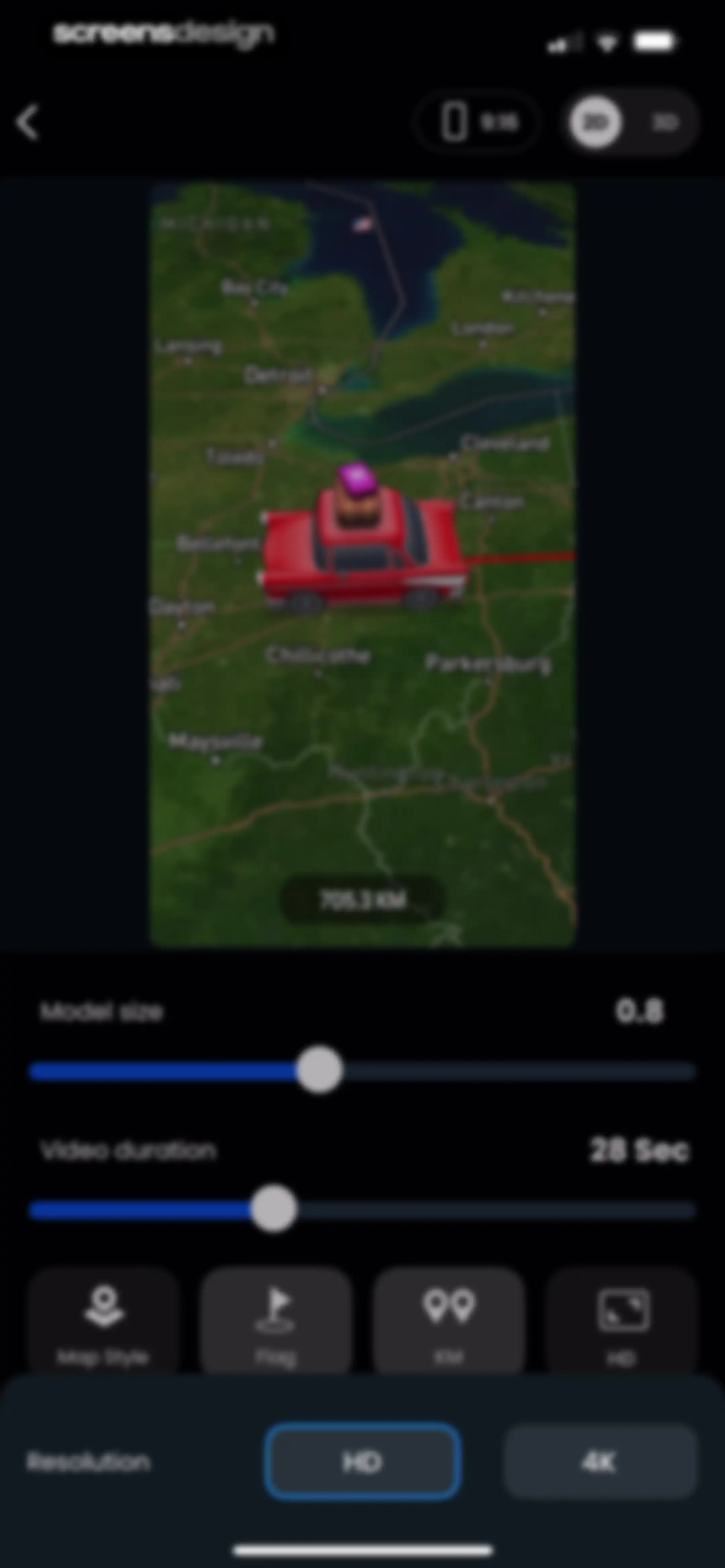 TravelAnimator: Journey Route screen 78